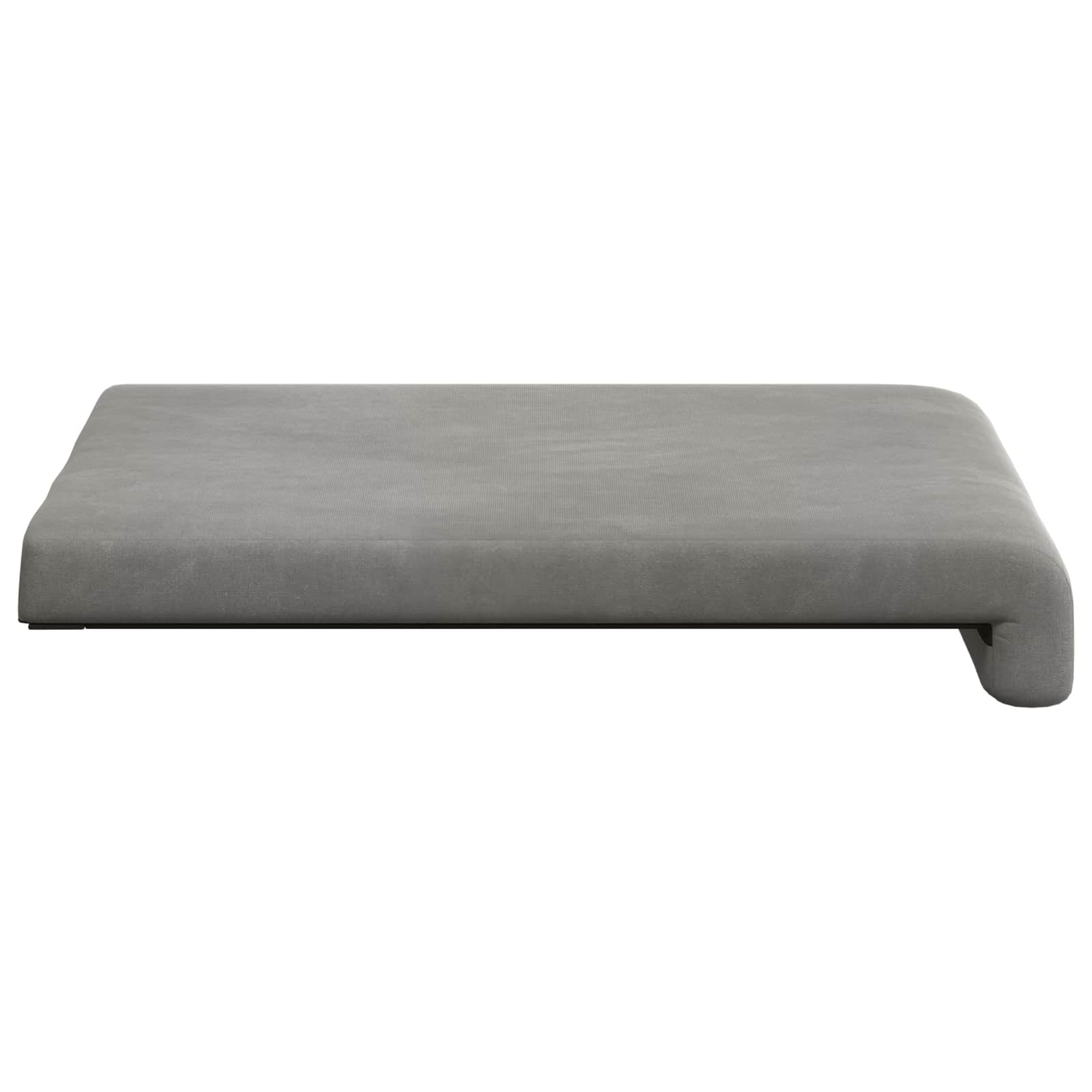 Suoliuko pagalvė 4 pcs Aksomas Šviesiai pilka Gylis 35 cm