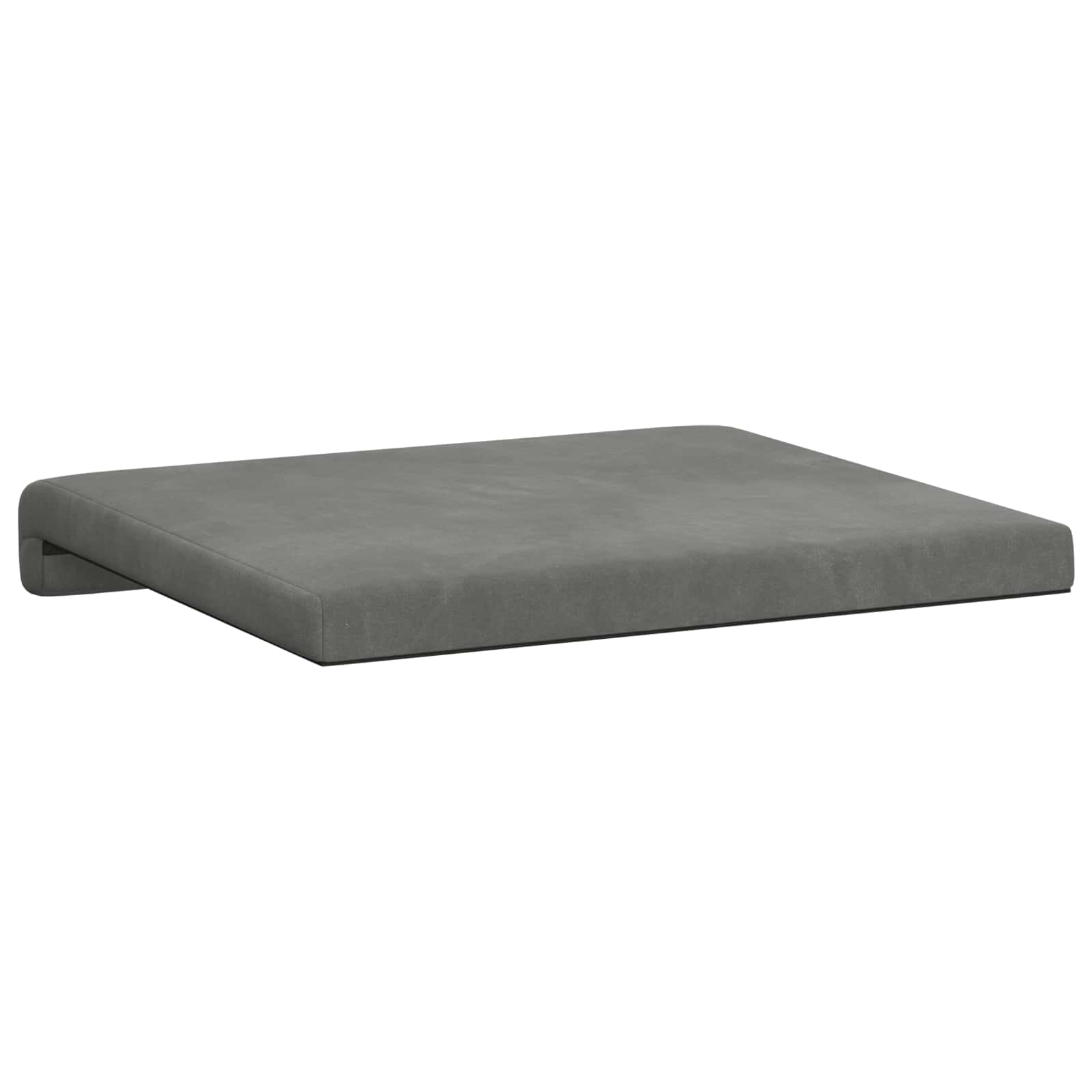 Suoliuko pagalvė 4 pcs Aksomas Tamsiai pilka Gylis 35 cm