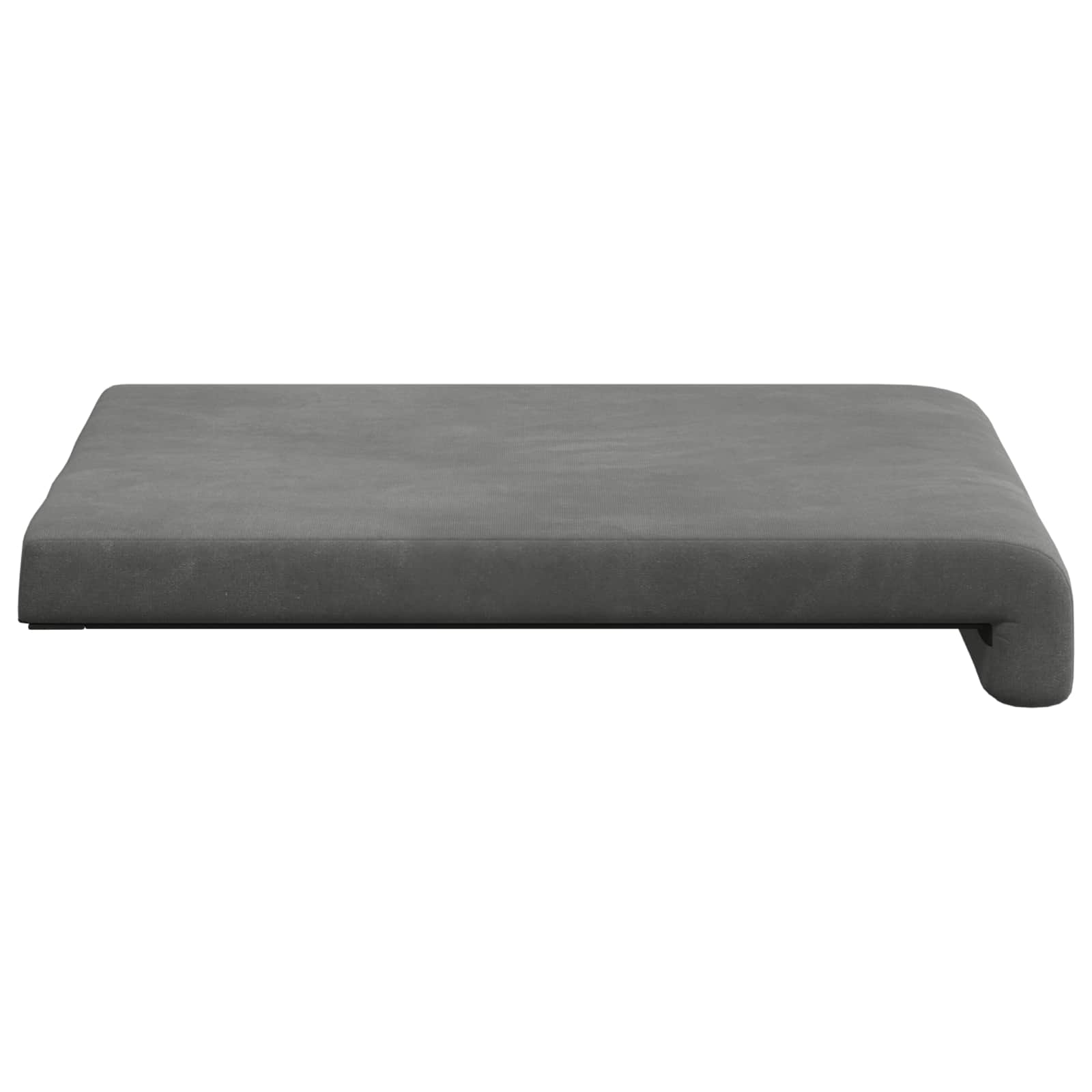 Suoliuko pagalvė 4 pcs Aksomas Tamsiai pilka Gylis 35 cm