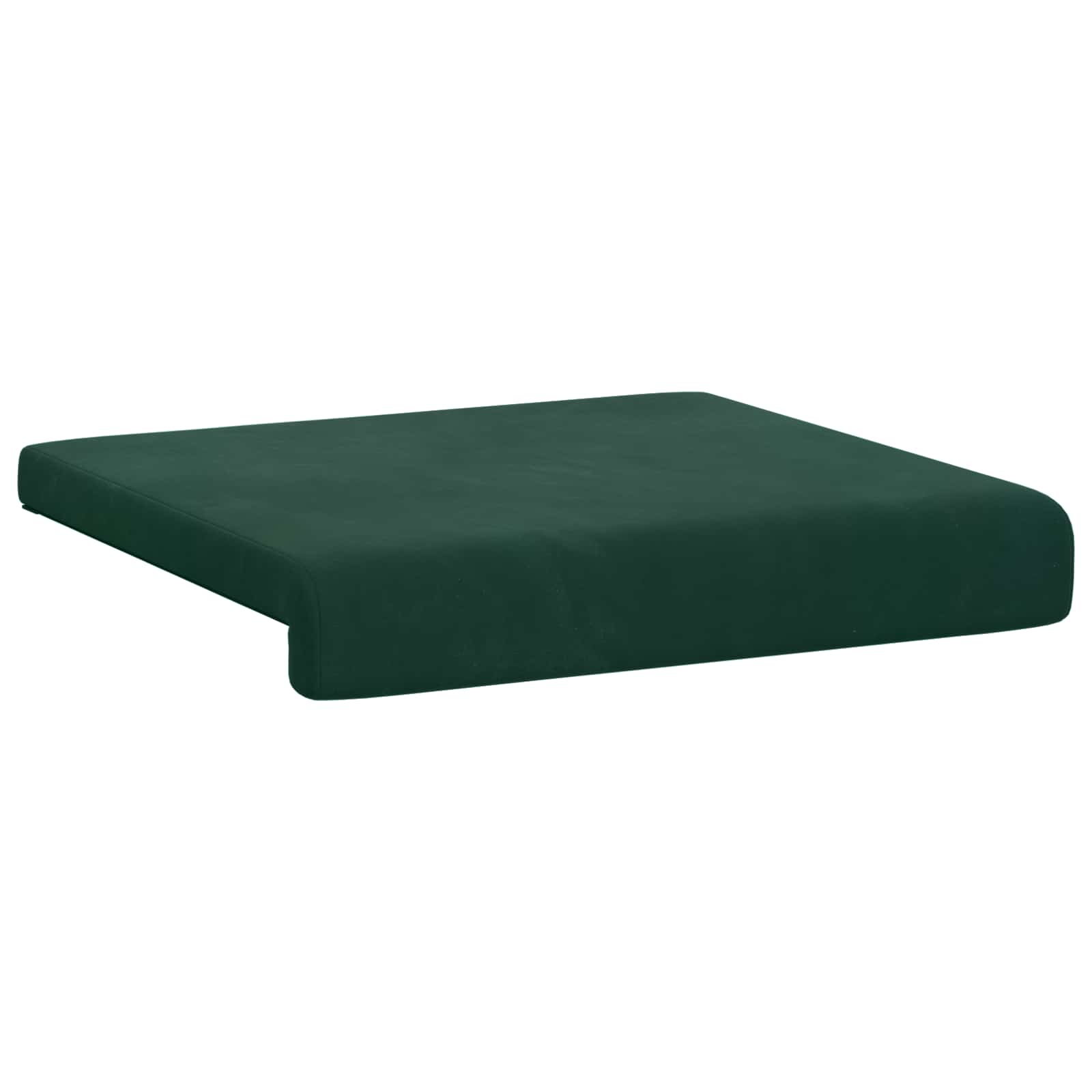 Suoliuko pagalvė 4 pcs Aksomas Tamsiai žalia Gylis 35 cm