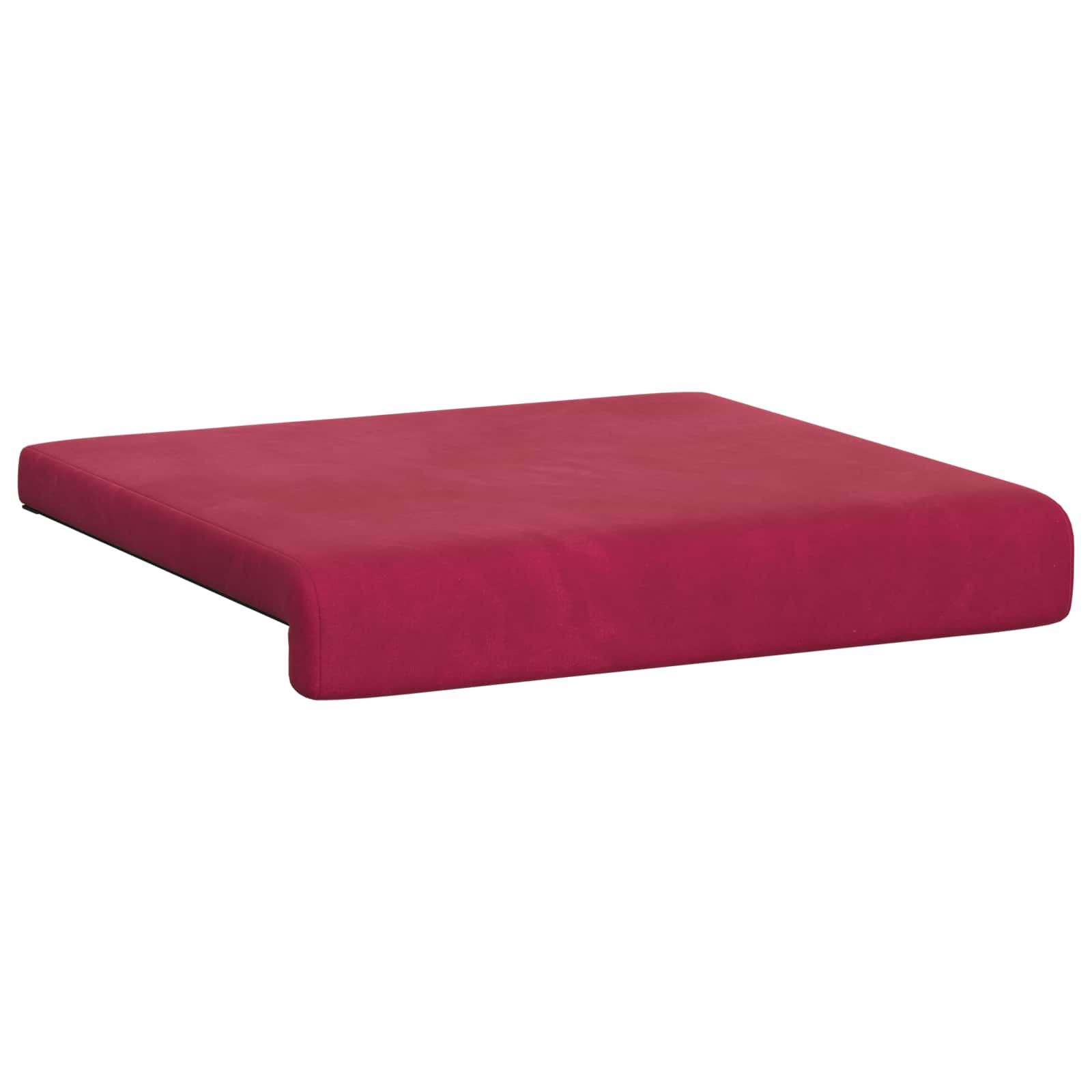 Suoliuko pagalvė 4 pcs Aksomas Vyno raudona Gylis 35 cm