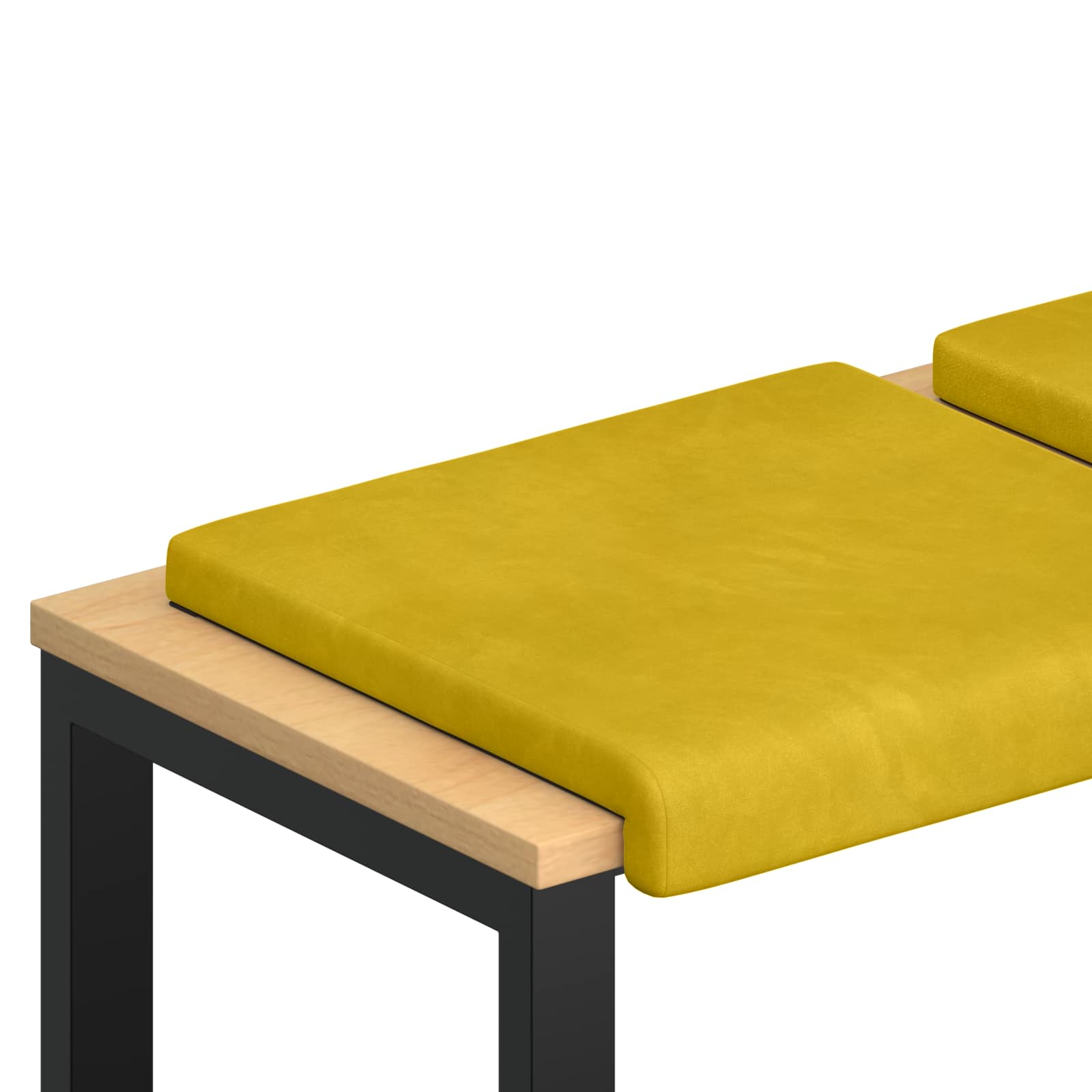 Suoliuko pagalvė 4 pcs Aksomas Geltona Gylis 35 cm