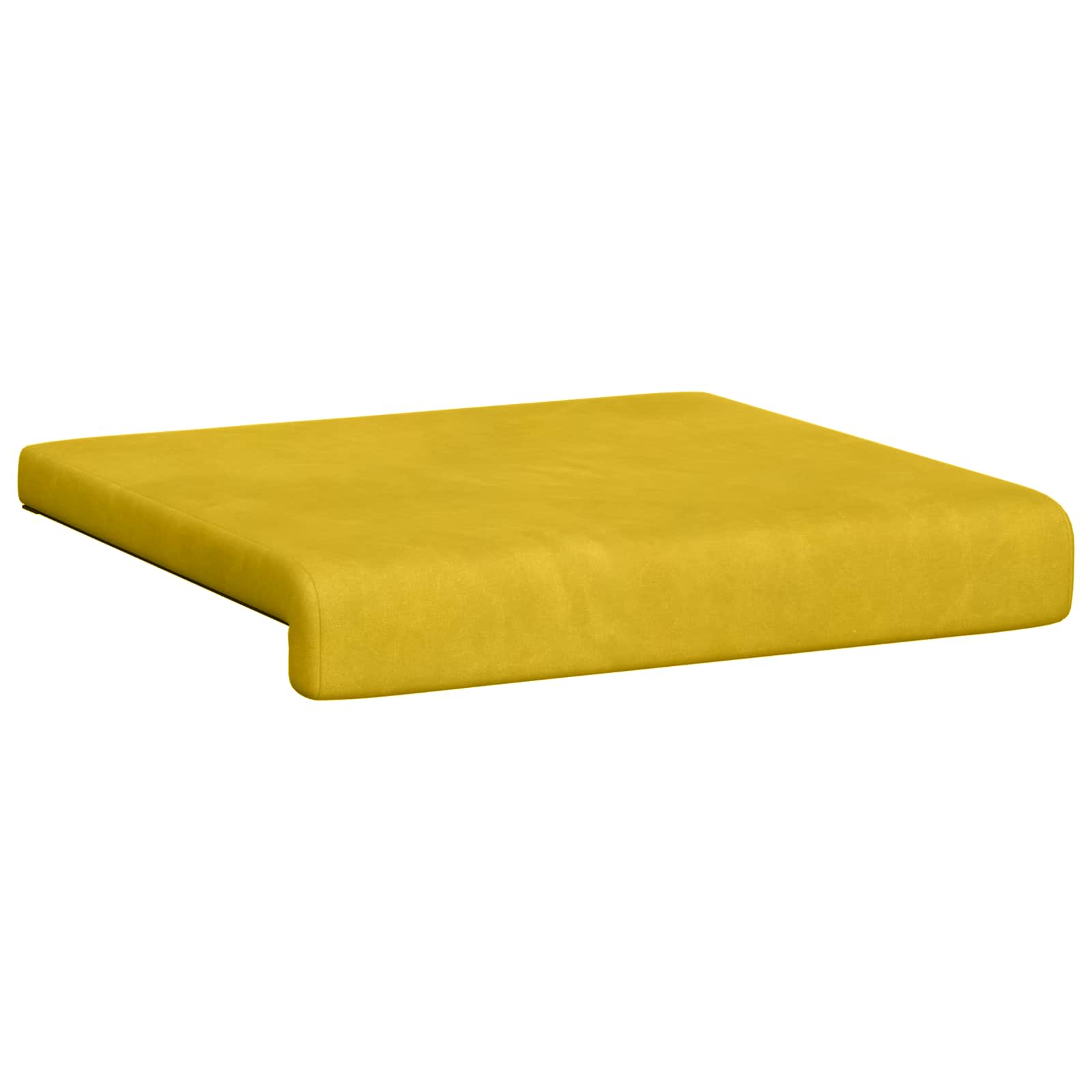 Suoliuko pagalvė 4 pcs Aksomas Geltona Gylis 35 cm