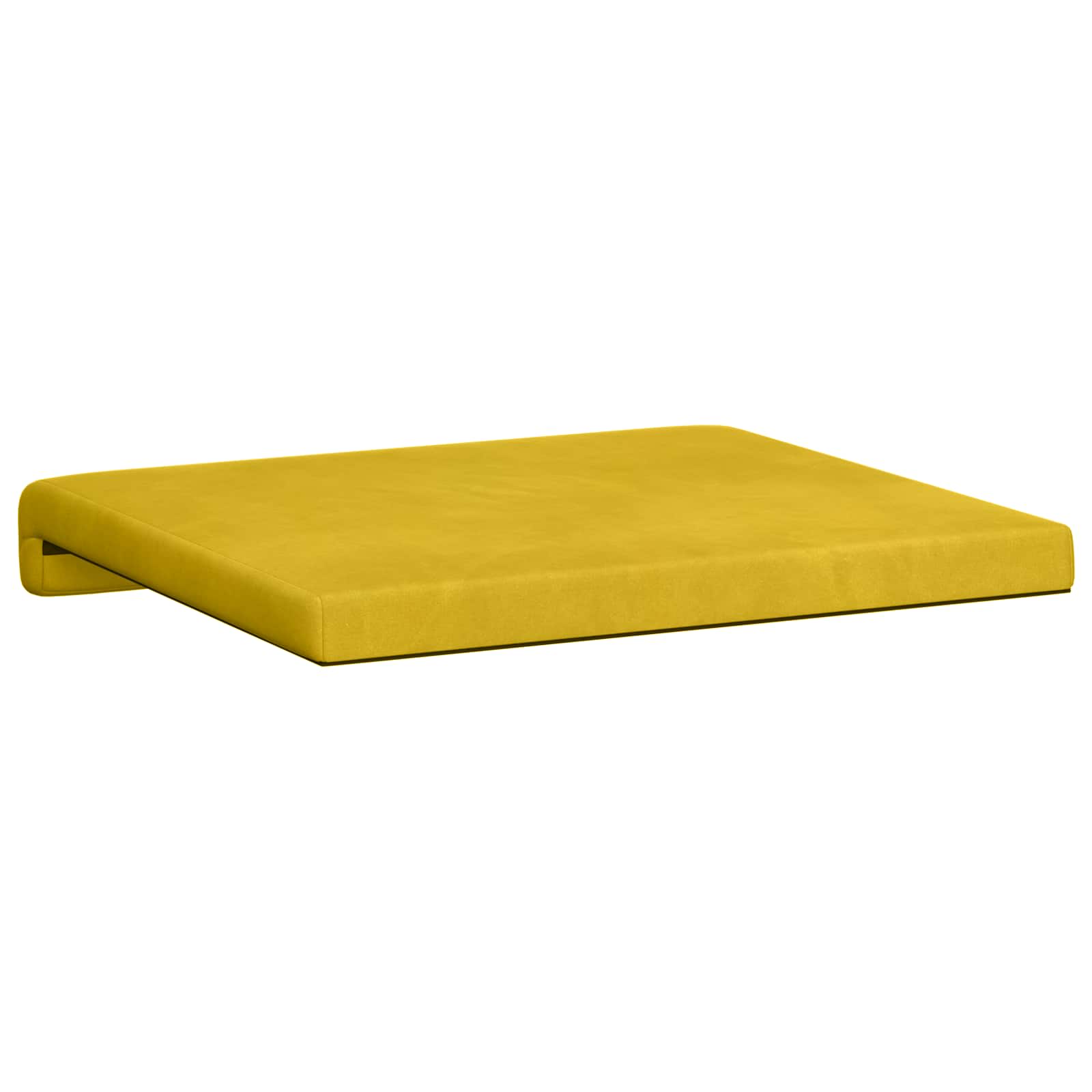 Suoliuko pagalvė 4 pcs Aksomas Geltona Gylis 35 cm