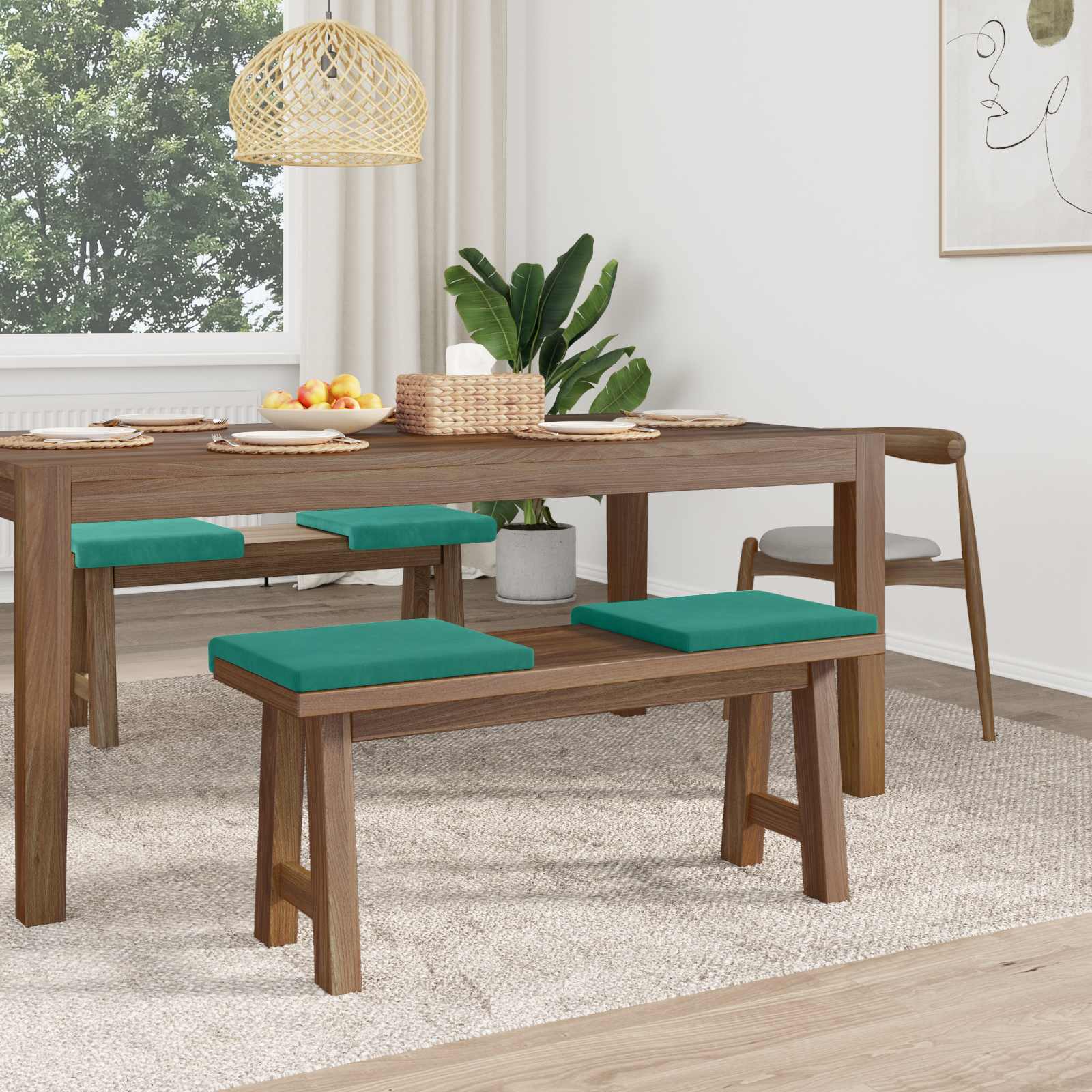 Suoliuko pagalvė 4 pcs Aksomas Turkio Gylis 35 cm
