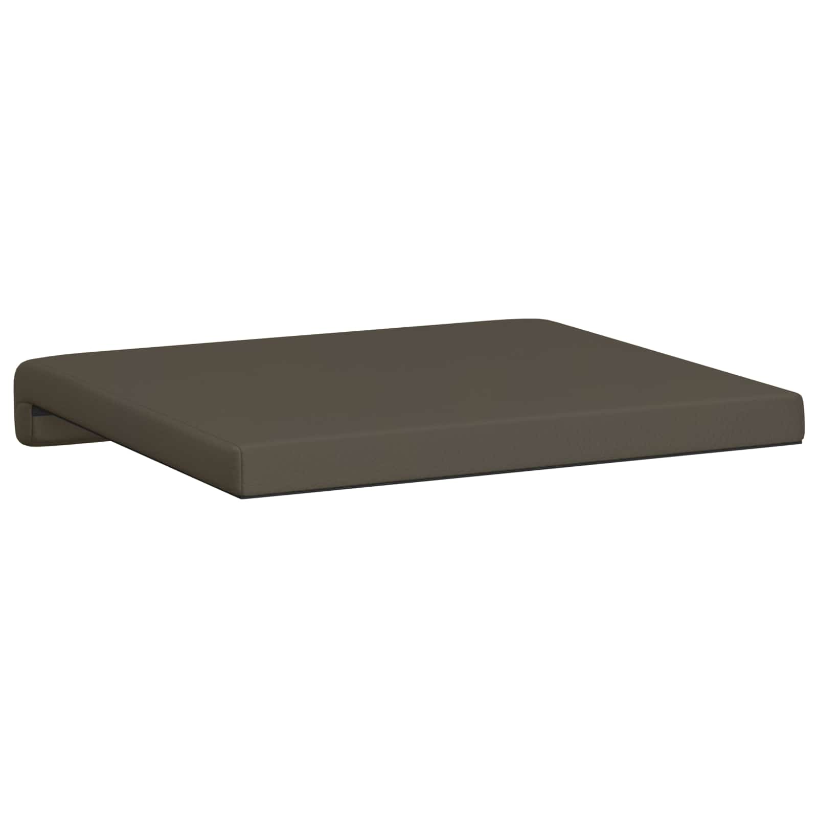 Suoliuko pagalvė 4 pcs Dirbtinė oda Pilka Gylis 35 cm