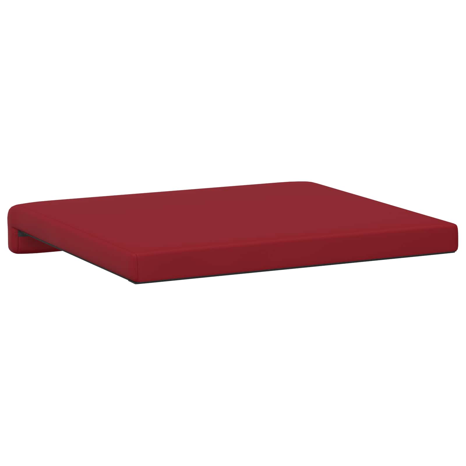 Suoliuko pagalvė 4 pcs Dirbtinė oda Vyno raudona Gylis 35 cm