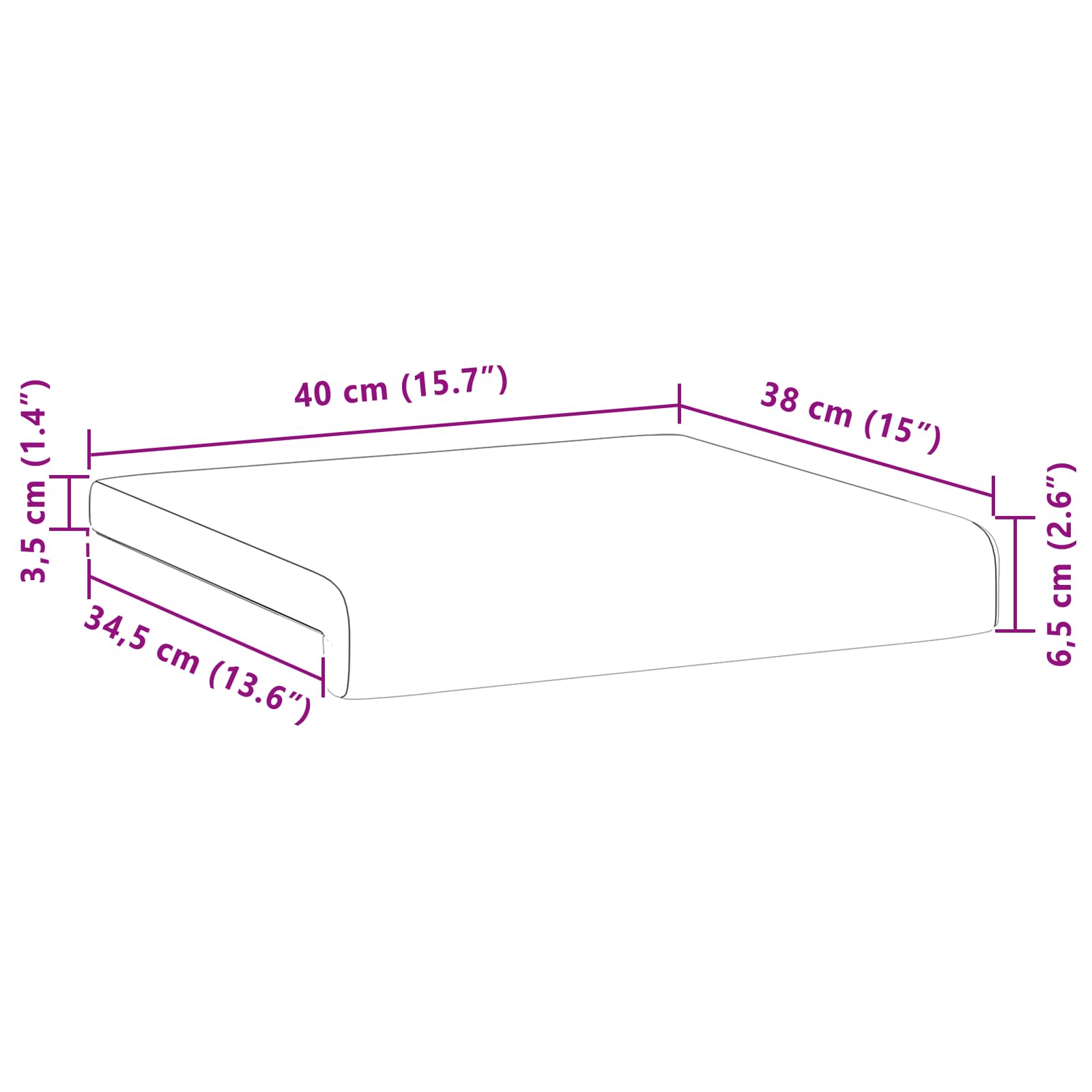 Suoliuko pagalvė 4 pcs Dirbtinė oda Vyno raudona Gylis 35 cm