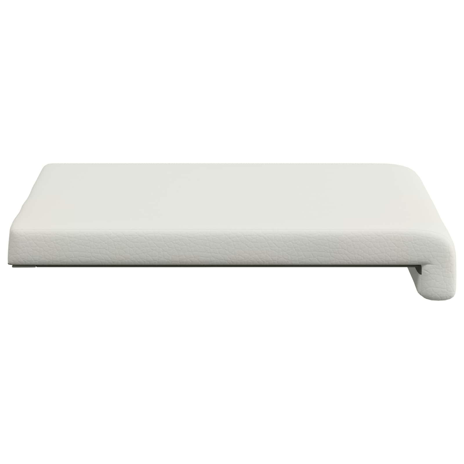 Suoliuko pagalvė 4 pcs Dirbtinė oda Balta Gylis 35 cm