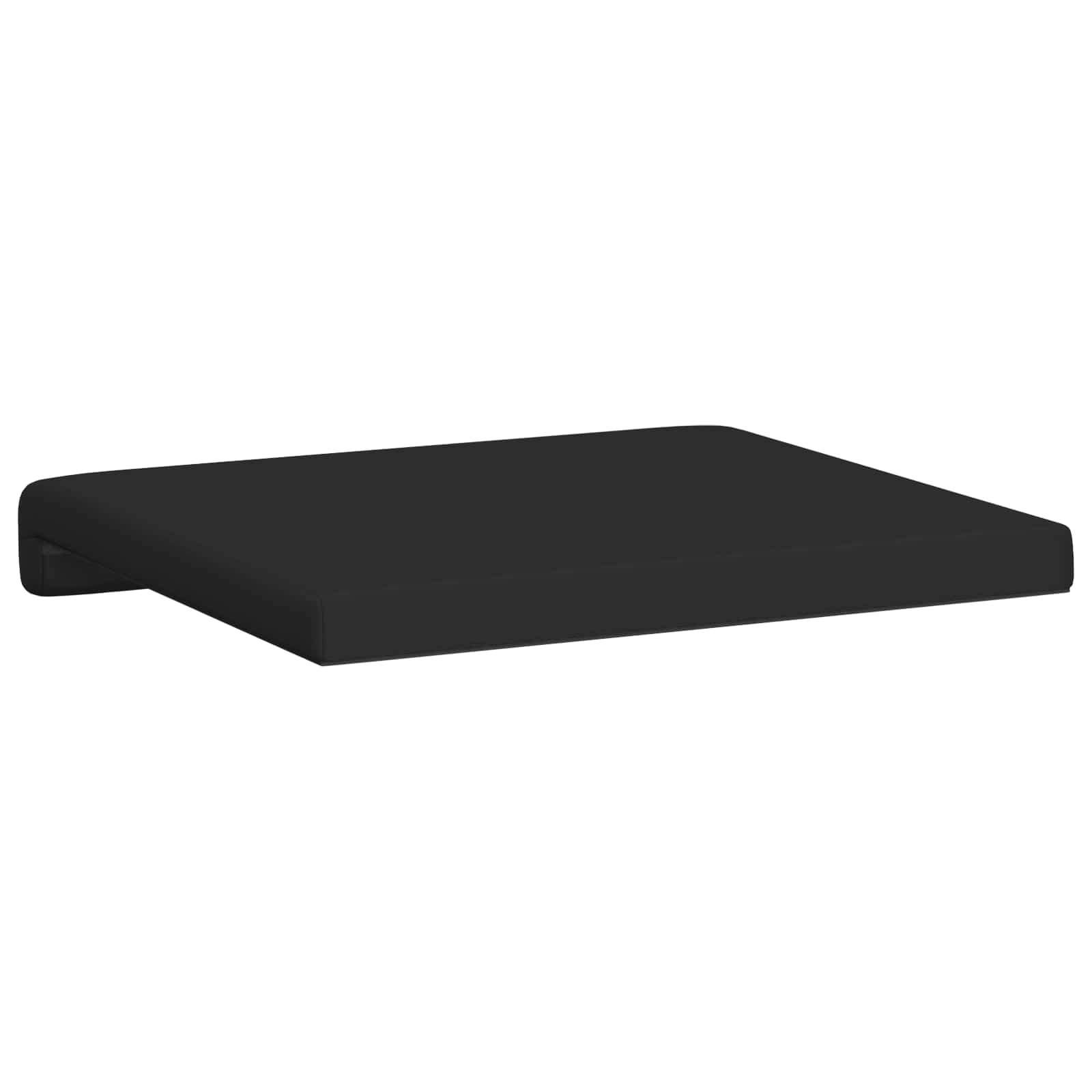 Suoliuko pagalvė 4 pcs Dirbtinė oda Juoda Gylis 35 cm