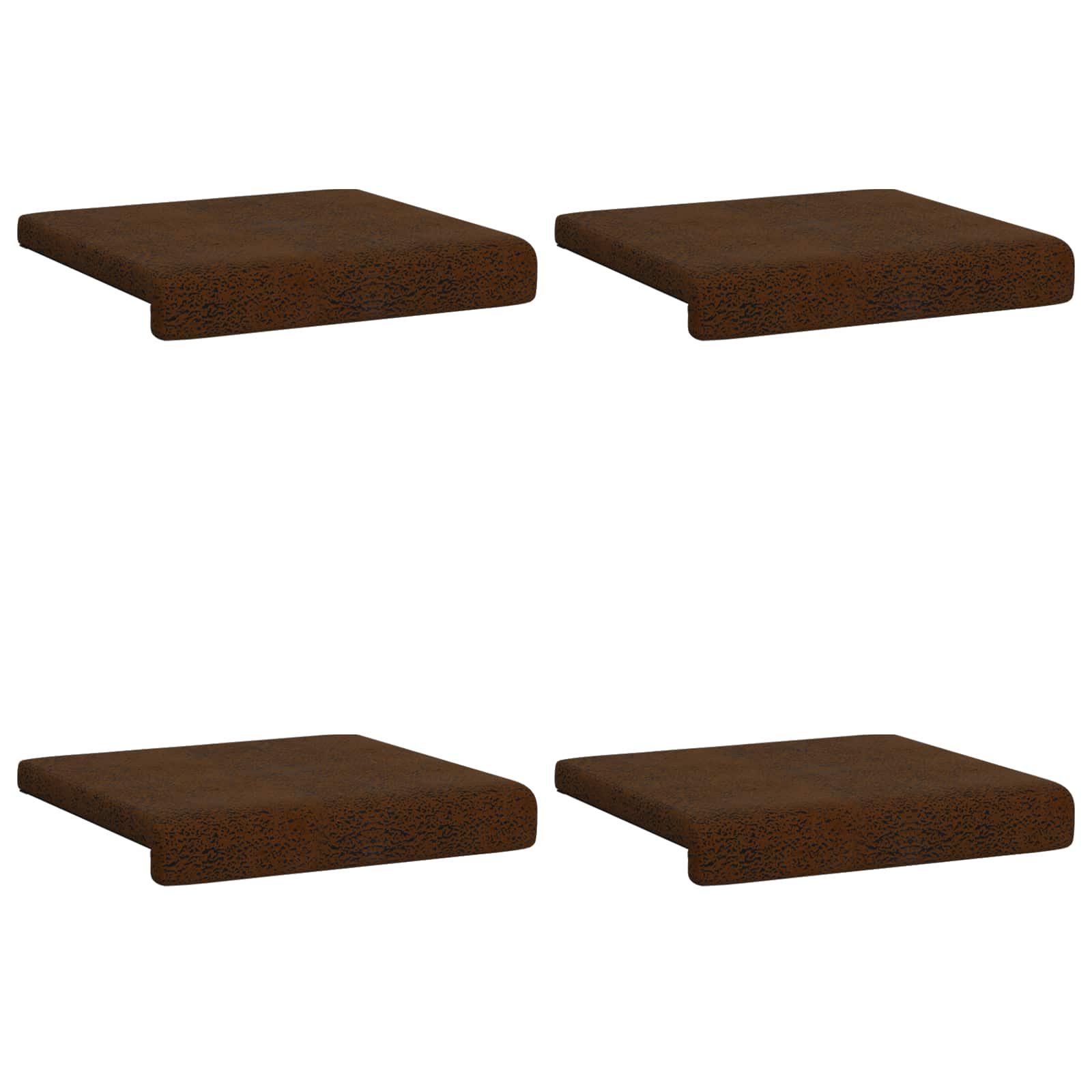 Suoliuko pagalvė 4 pcs Dirbtinė zomša Ruda Gylis 35 cm