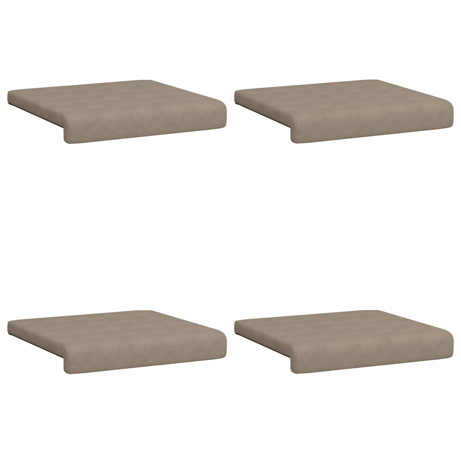 Suoliuko pagalvė 4 pcs Mikropluoštas Taupe Gylis 35 cm