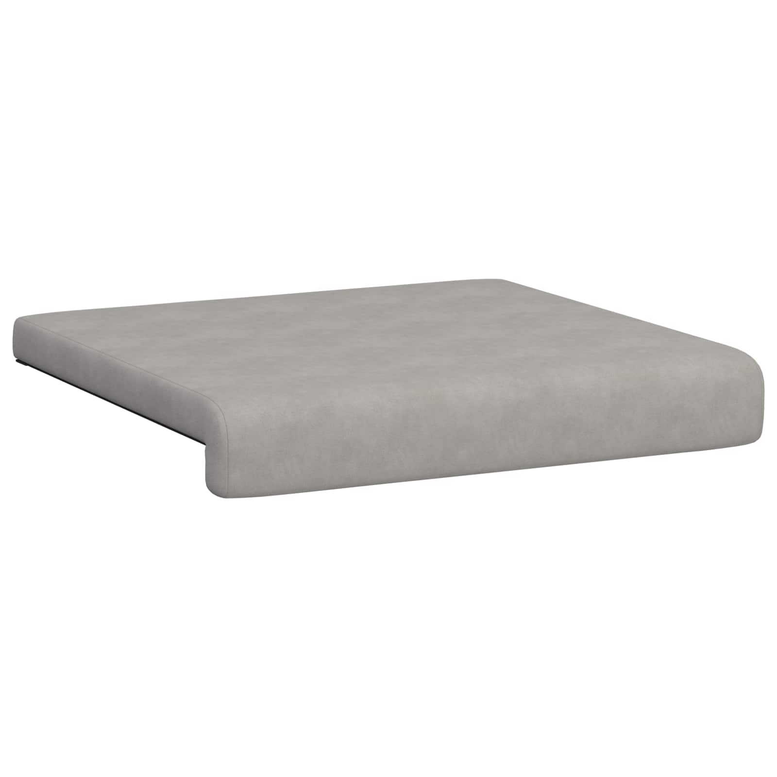 Suoliuko pagalvė 4 pcs Mikropluoštas Šviesiai pilka Gylis 35 cm