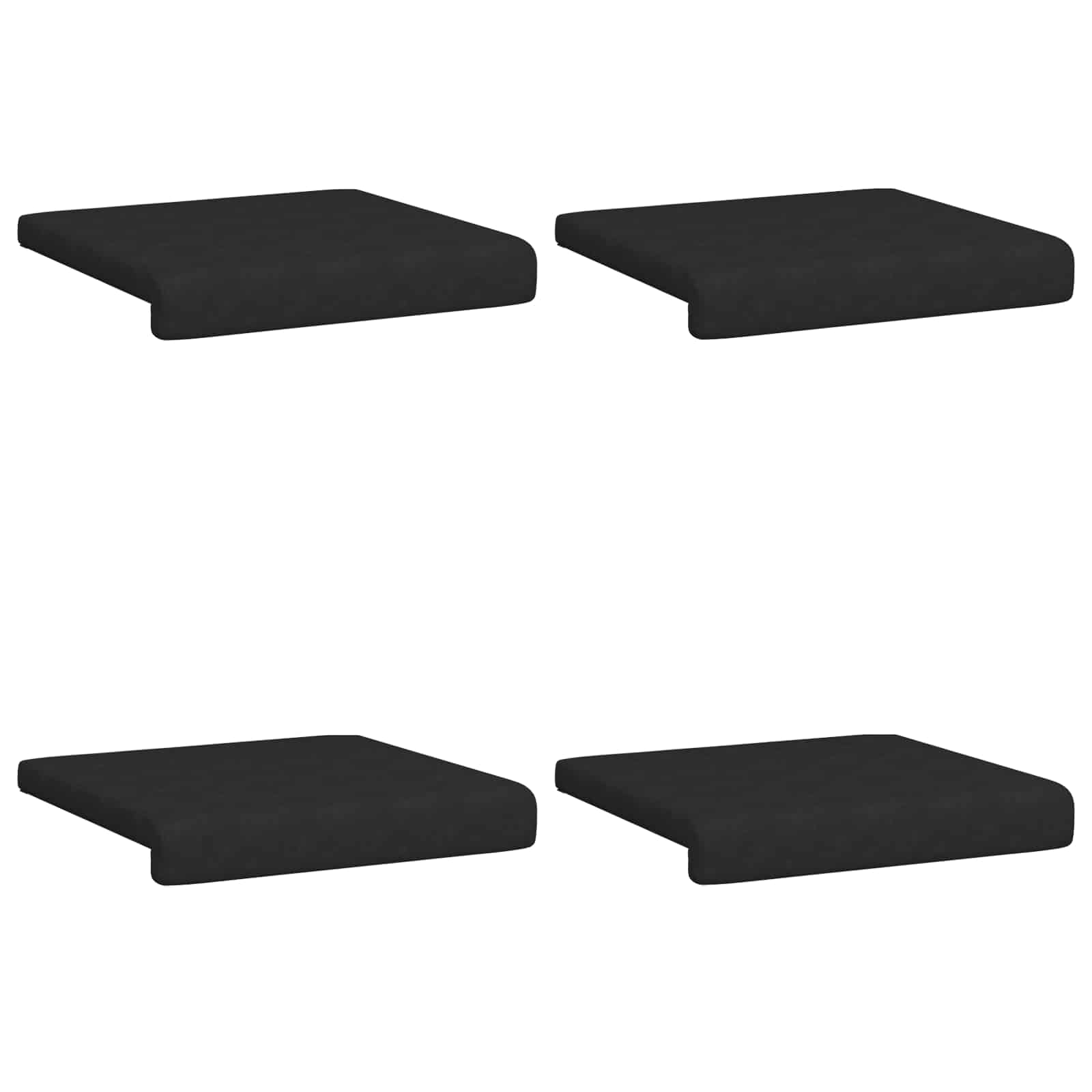 Suoliuko pagalvė 4 pcs Mikropluoštas Juoda Gylis 35 cm
