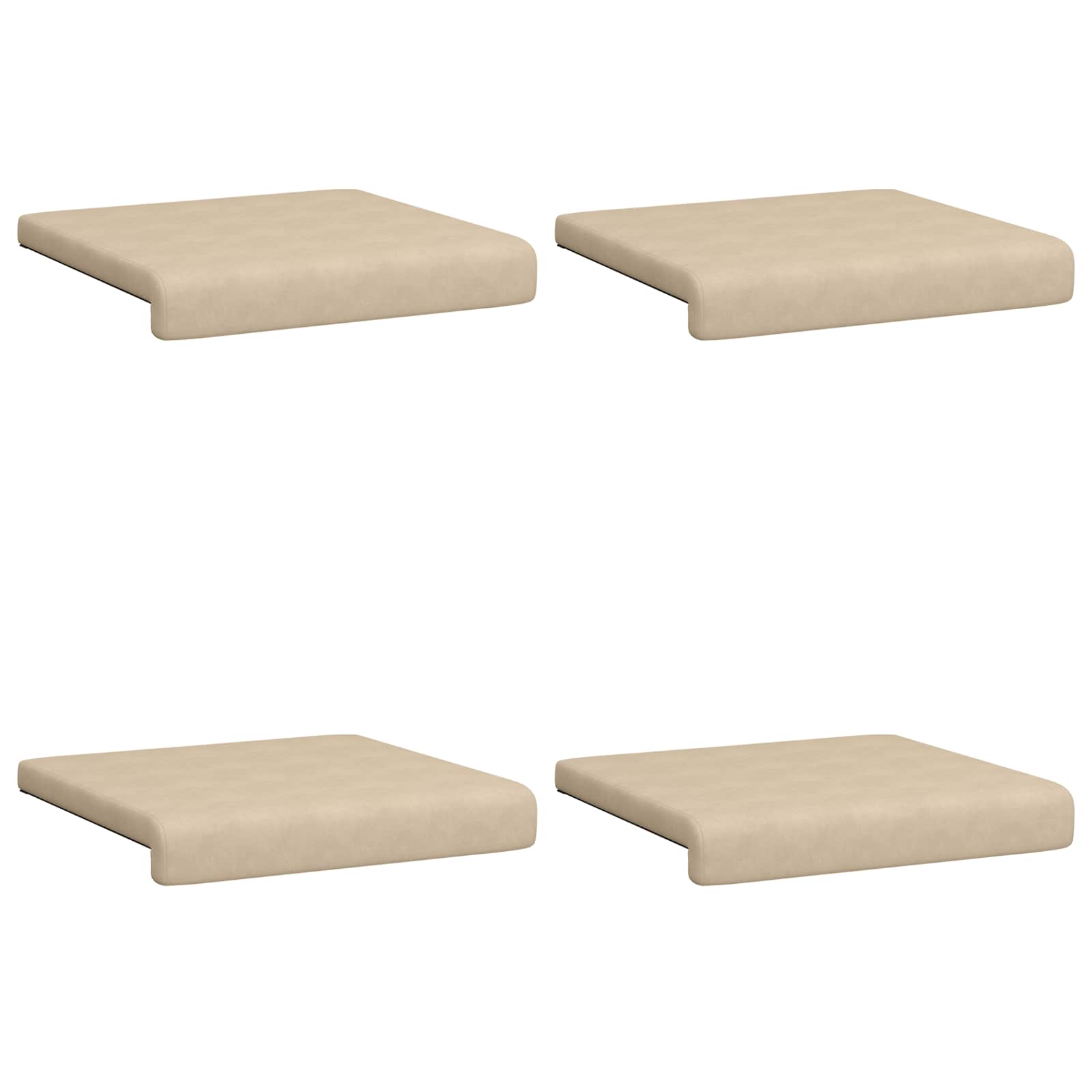 Suoliuko pagalvė 4 pcs Mikropluoštas Kreminė Gylis 35 cm