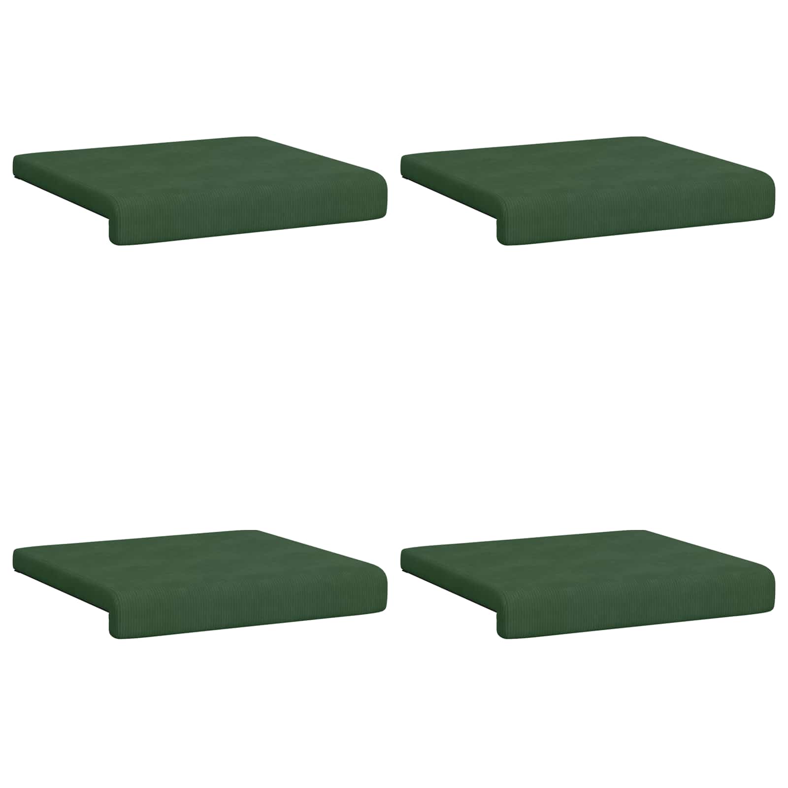 Suoliuko pagalvė 4 pcs mančester Tamsiai žalia Gylis 35 cm