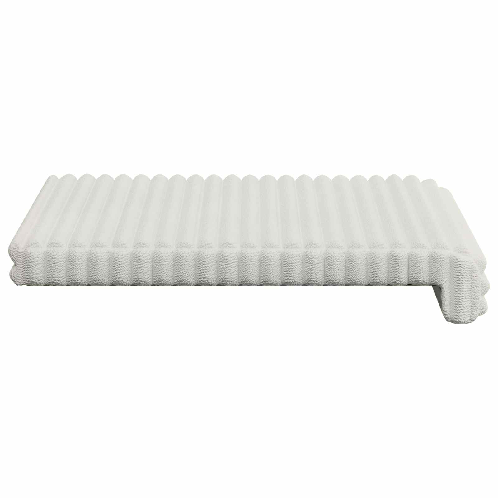 Suoliuko pagalvė 4 pcs Pūkuota korduroja Kreminė Gylis 35 cm