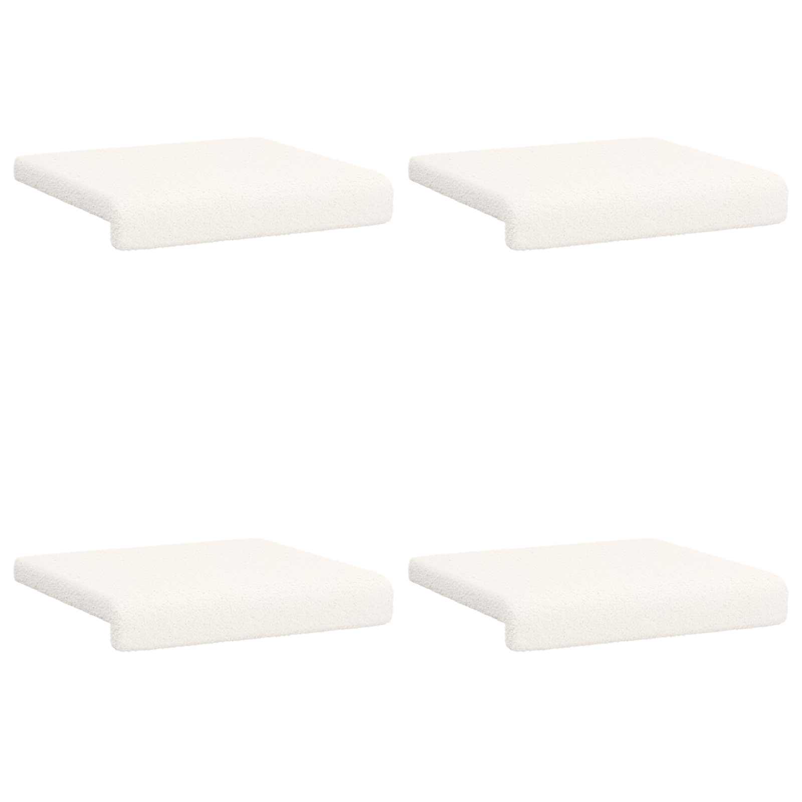 Suoliuko pagalvė 4 pcs Šerpos audinys Kreminė Gylis 35 cm
