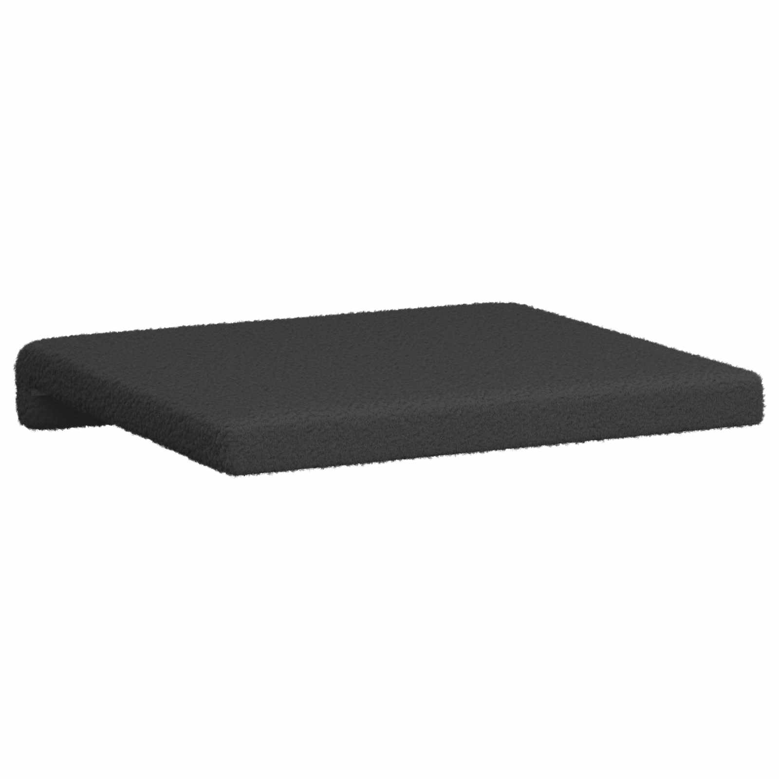Suoliuko pagalvė 4 pcs Šerpos audinys Tamsiai pilka Gylis 35 cm