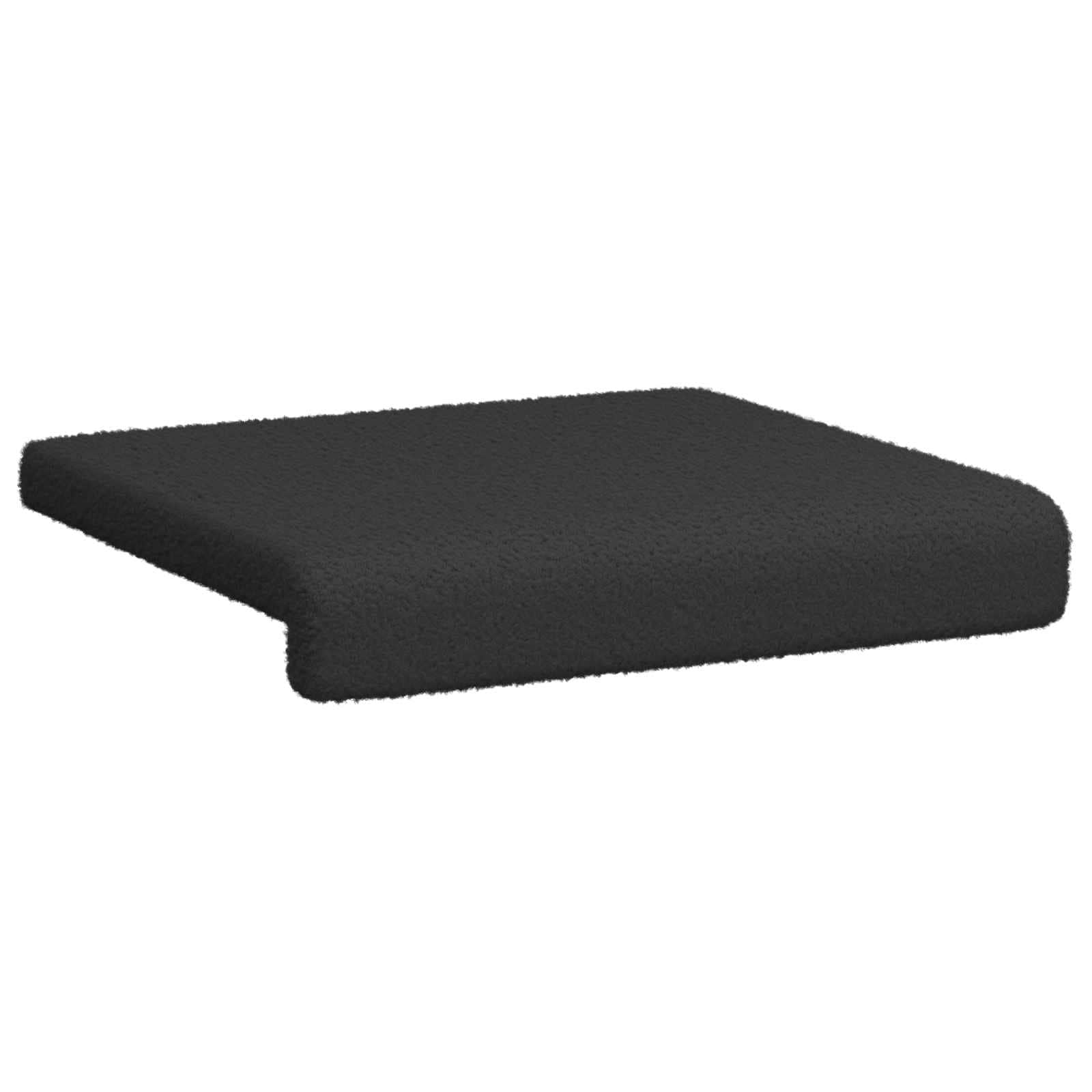 Suoliuko pagalvė 4 pcs Šerpos audinys Juoda Gylis 35 cm