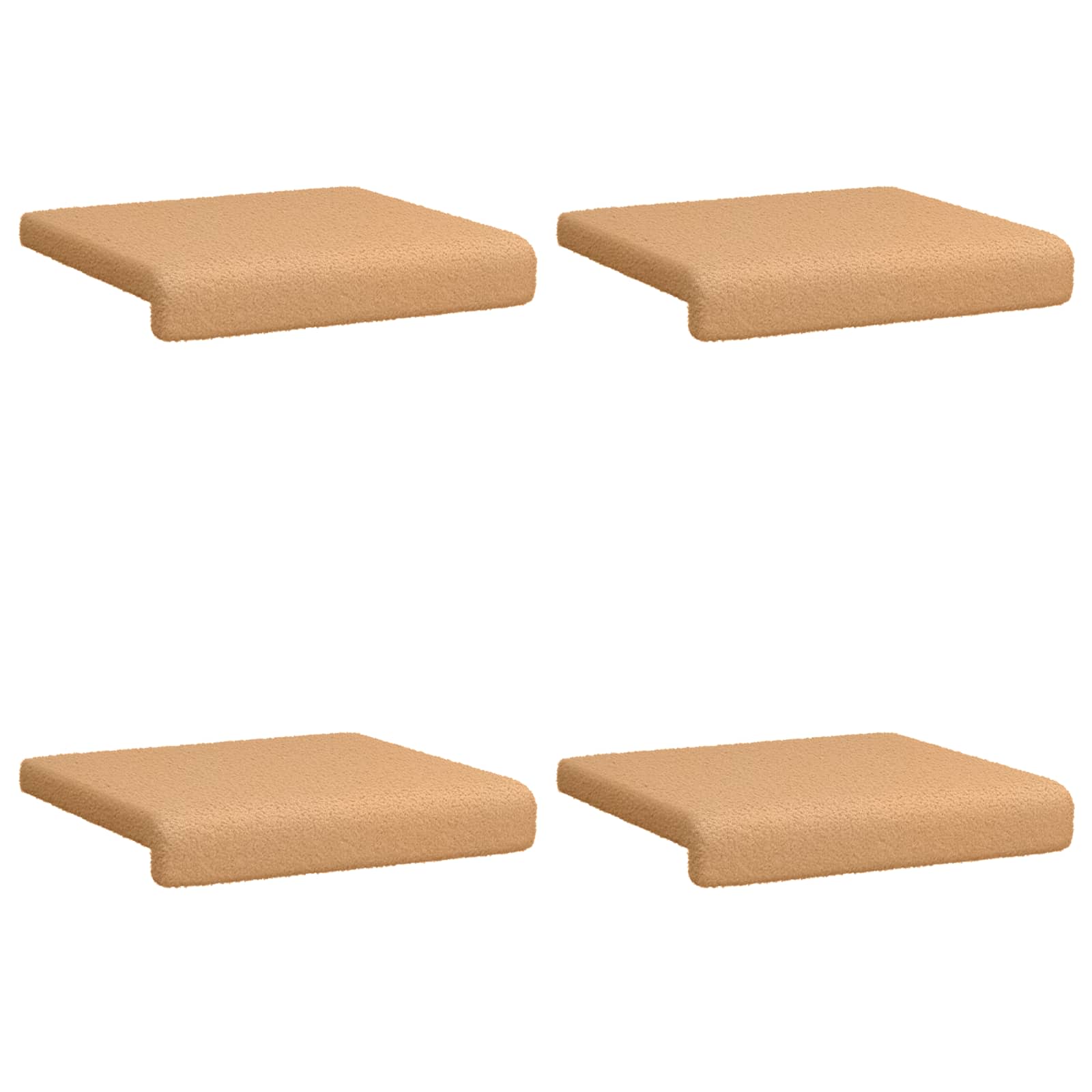 Suoliuko pagalvė 4 pcs Šerpos audinys Smėlio Gylis 35 cm