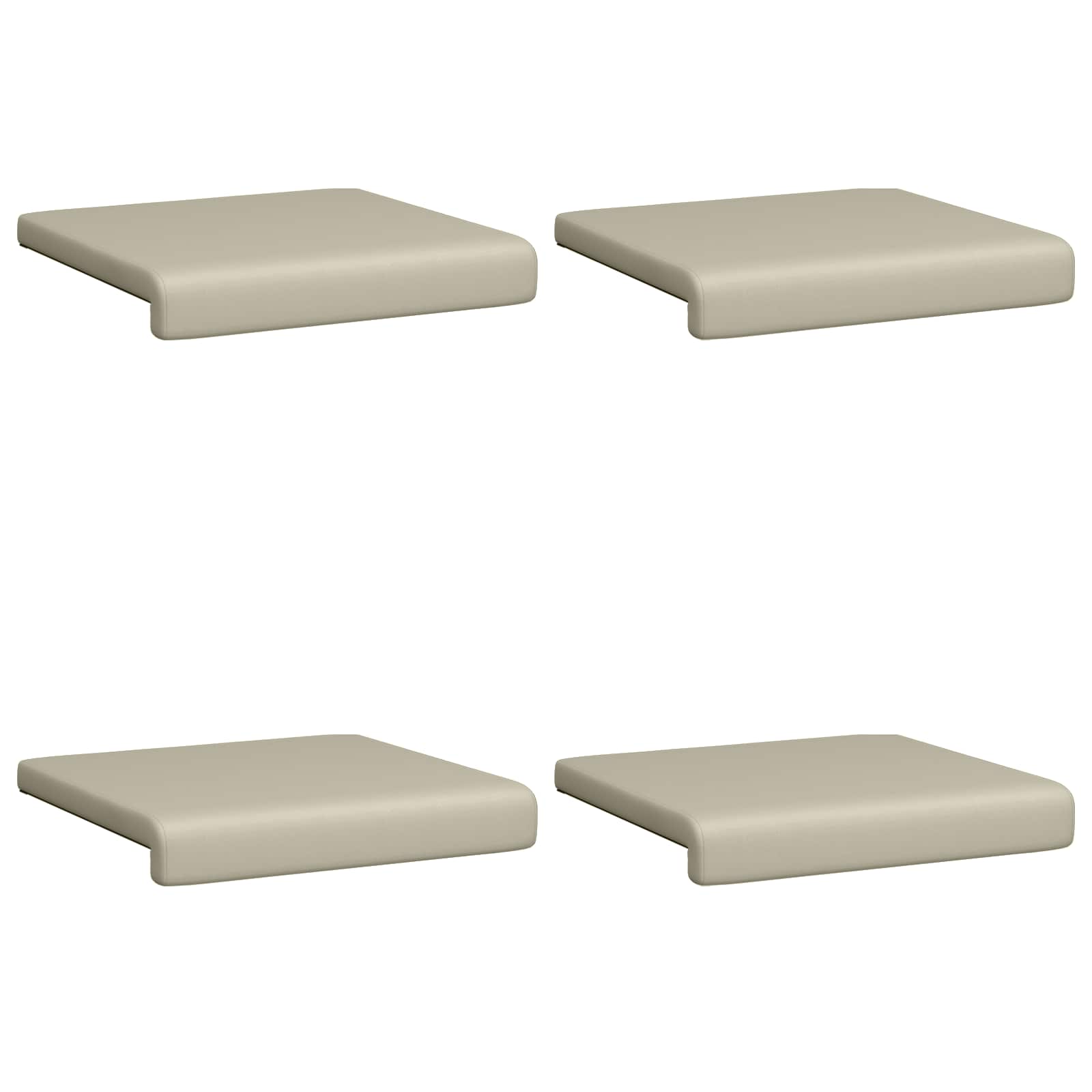 Suoliuko pagalvė 4 pcs Tekstūruotas aksomas Smėlio Gylis 35 cm