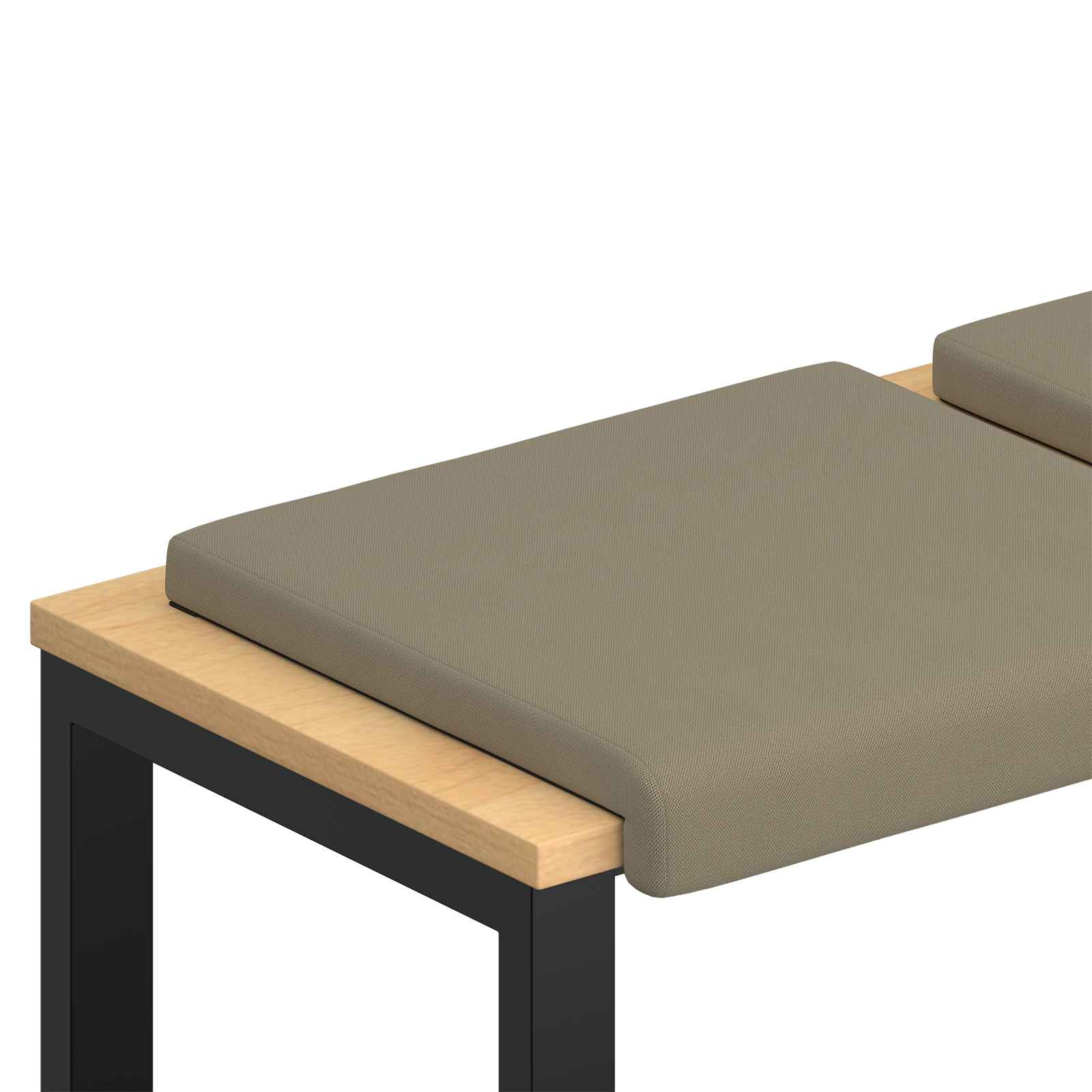 Suoliuko pagalvė 4 pcs Tekstūruotas aksomas Chaki Gylis 35 cm