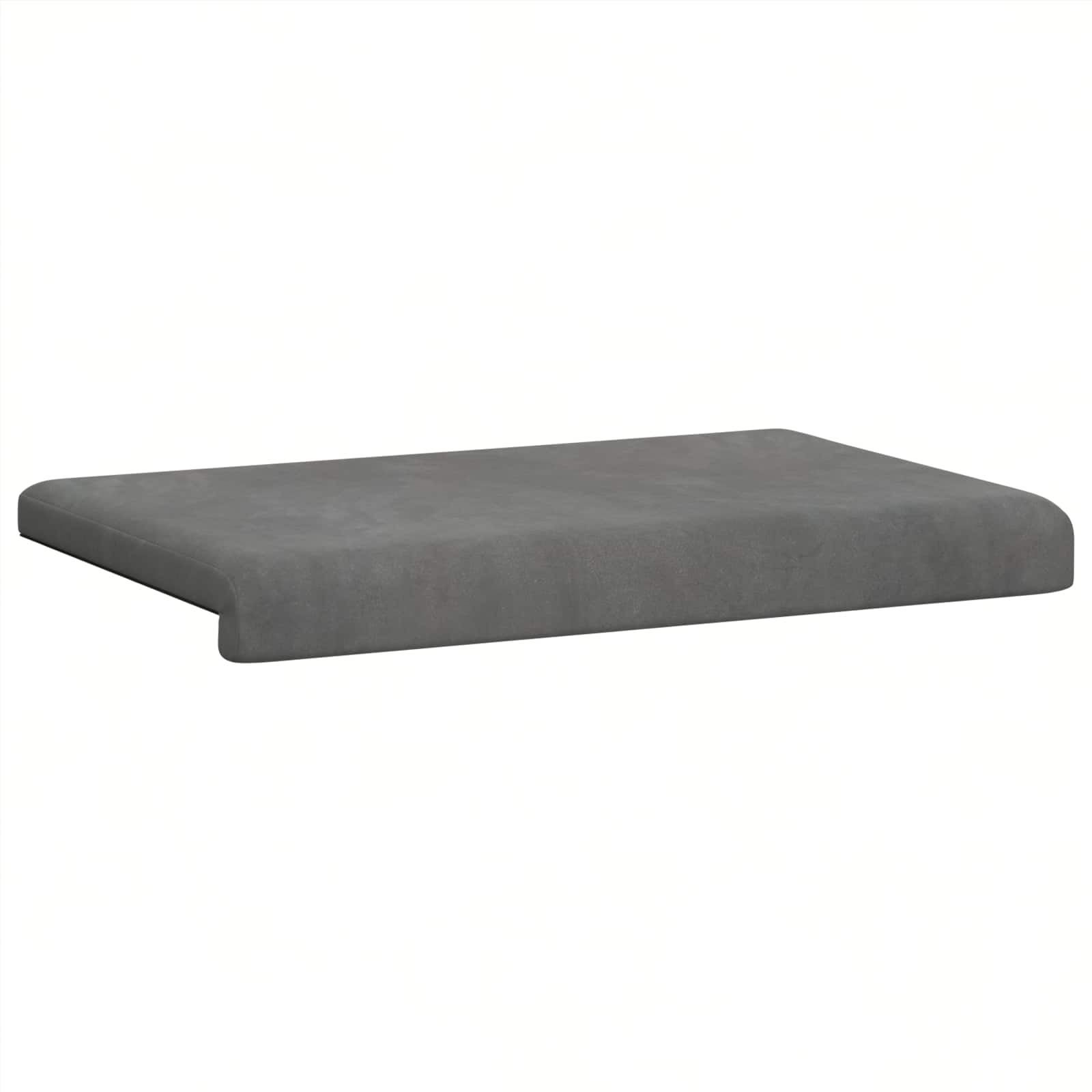 Suoliuko pagalvė Aksomas Tamsiai pilka Gylis 35 cm