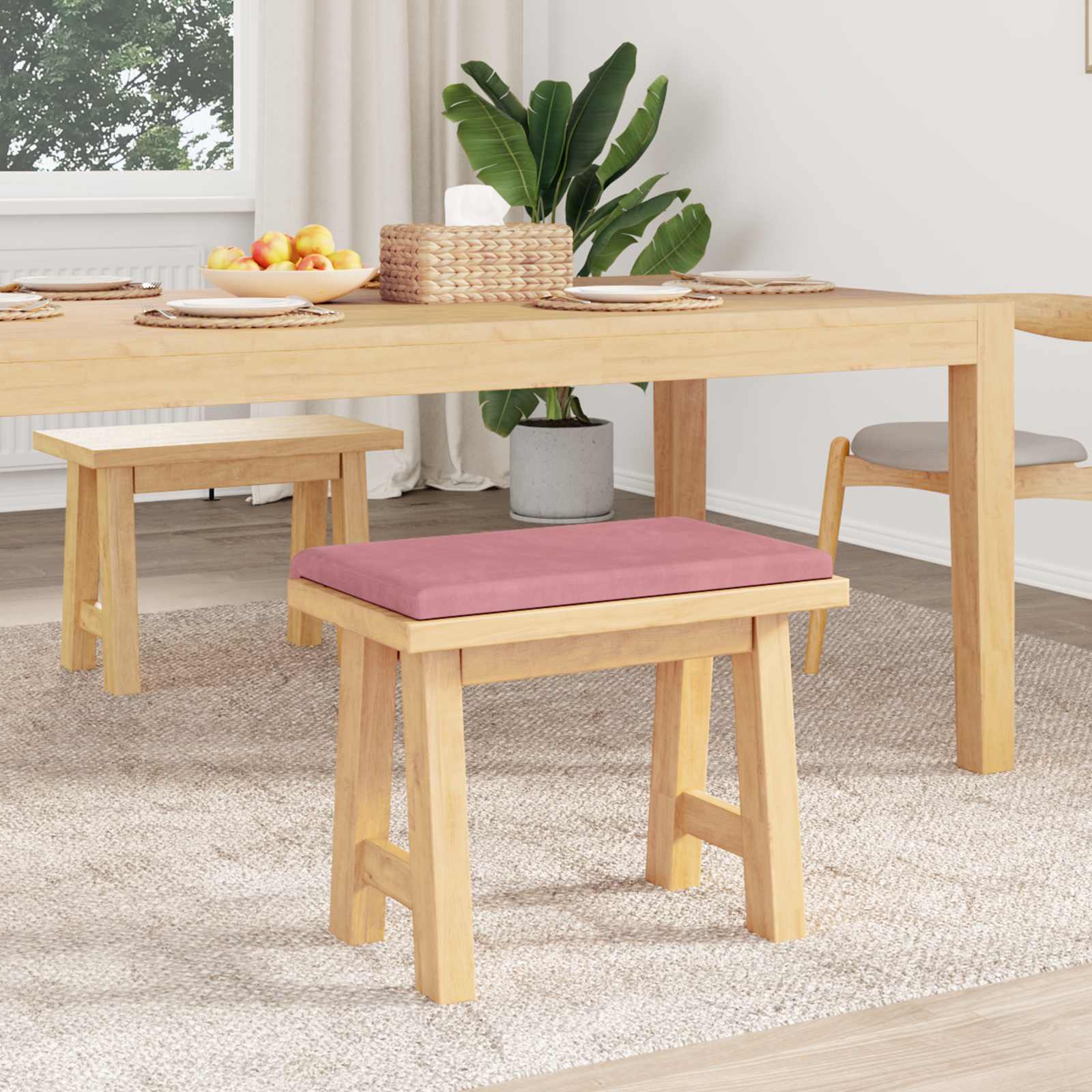Suoliuko pagalvė Aksomas Rožinė Gylis 35 cm