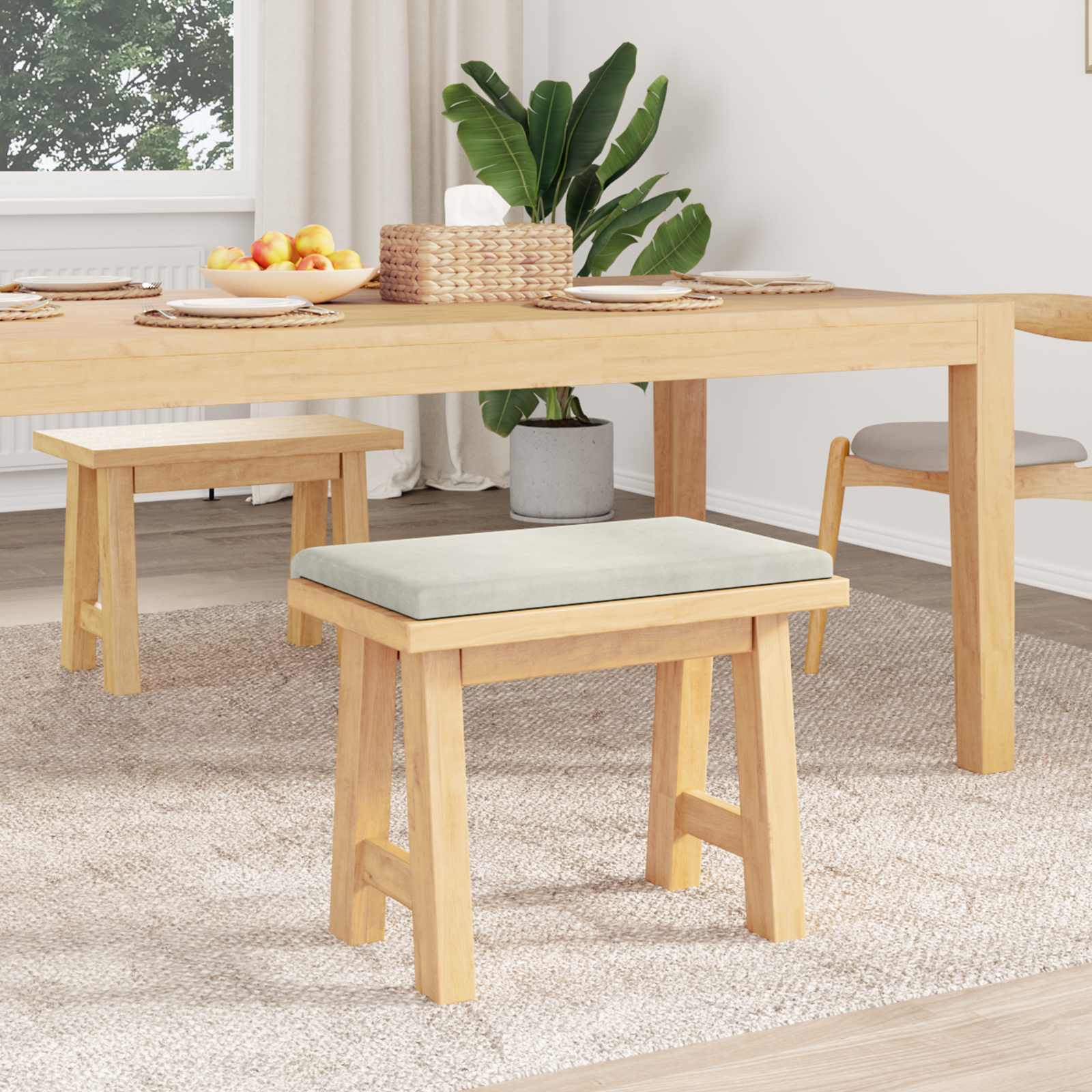 Suoliuko pagalvė Aksomas Kreminė Gylis 35 cm