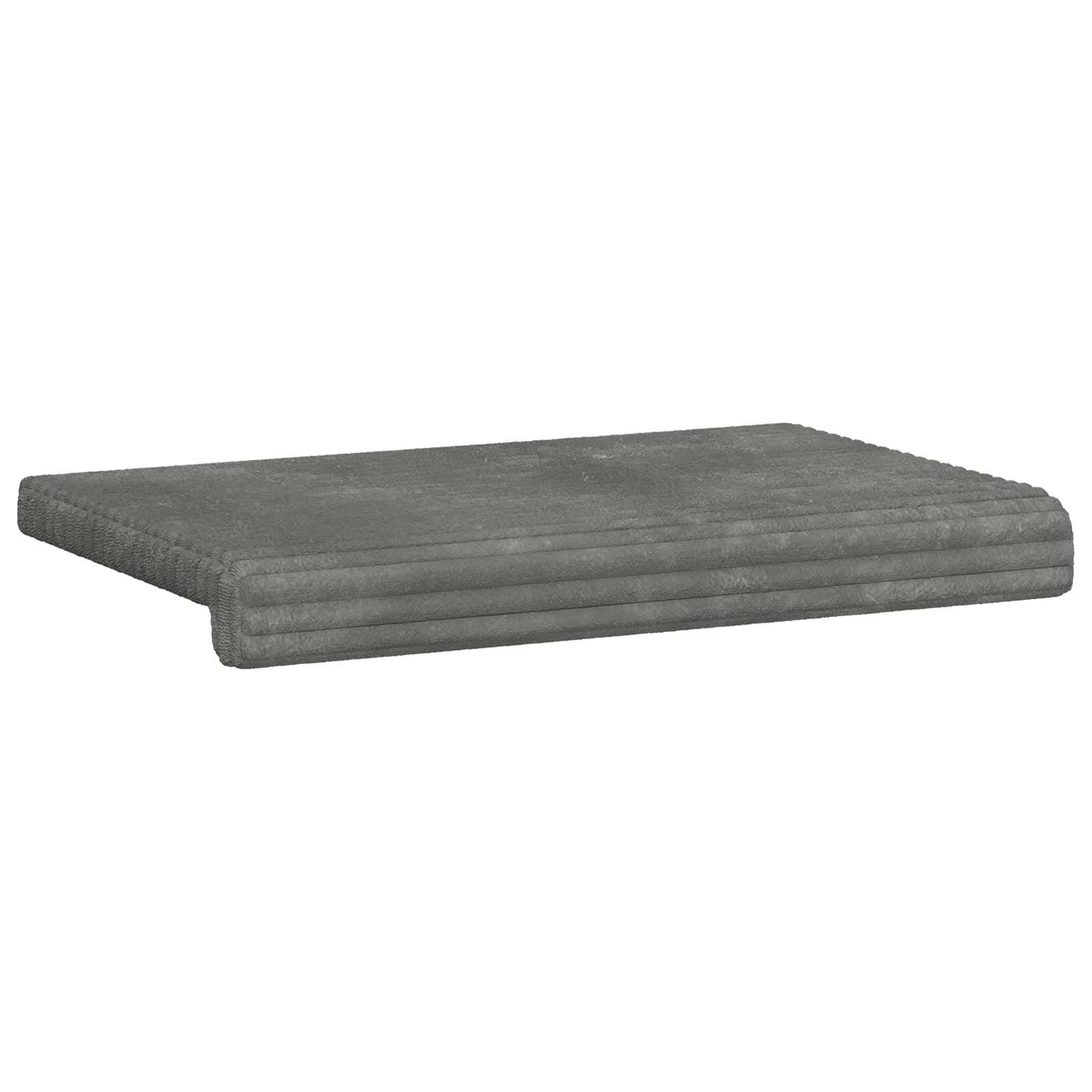 Suoliuko pagalvė Pūkuota korduroja Šviesiai pilka Gylis 35 cm