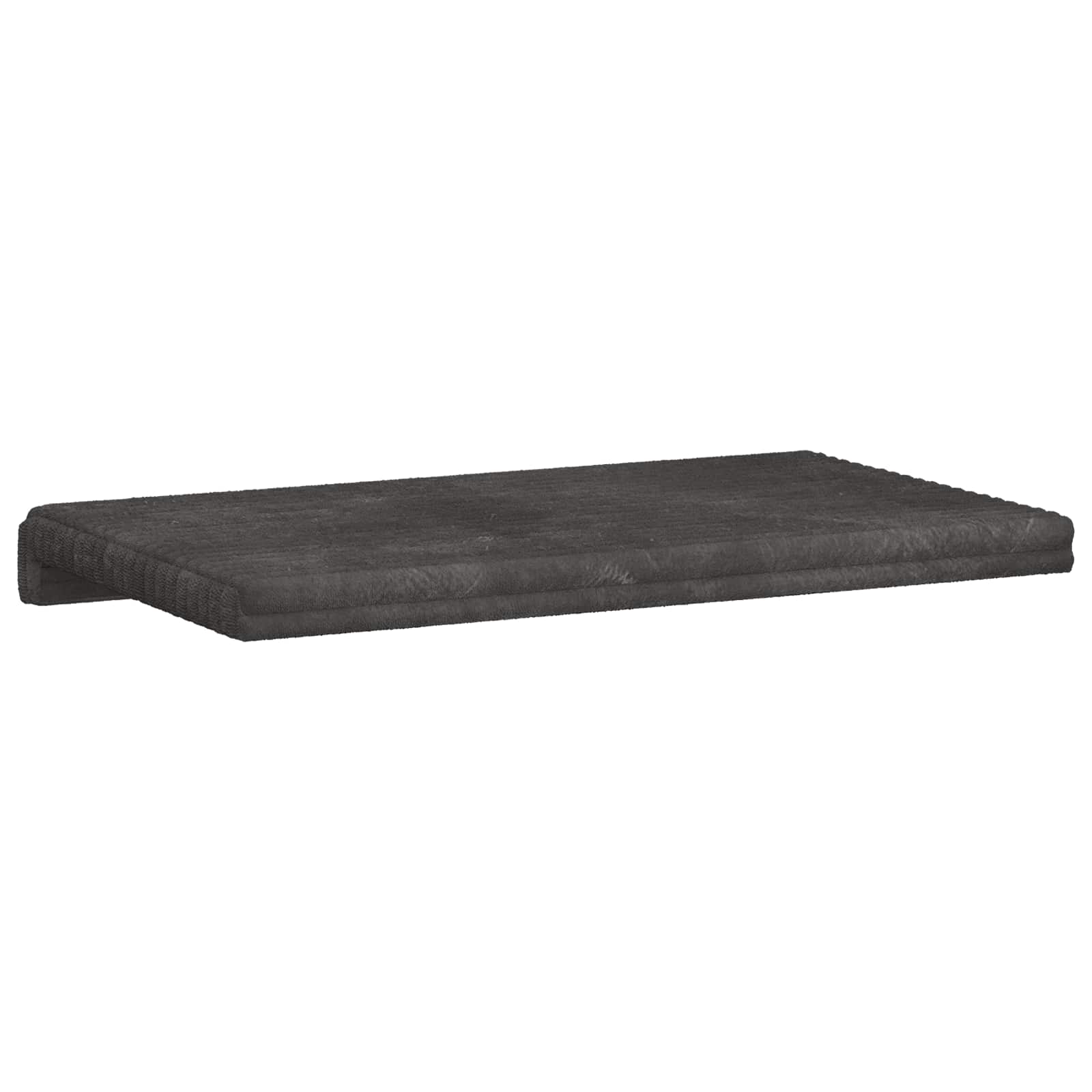 Suoliuko pagalvė Pūkuota korduroja Tamsiai pilka Gylis 35 cm