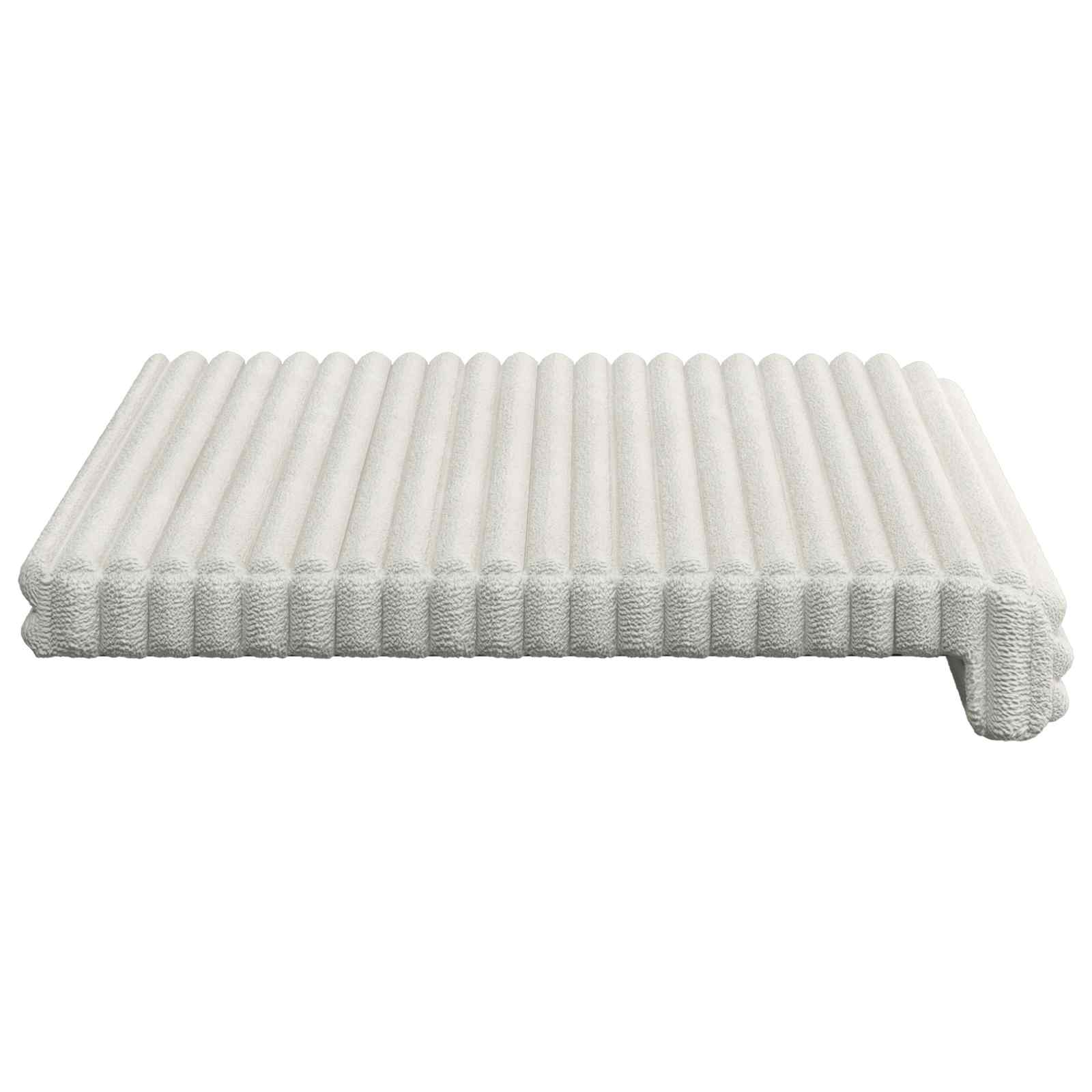 Suoliuko pagalvė Pūkuota korduroja Kreminė Gylis 35 cm