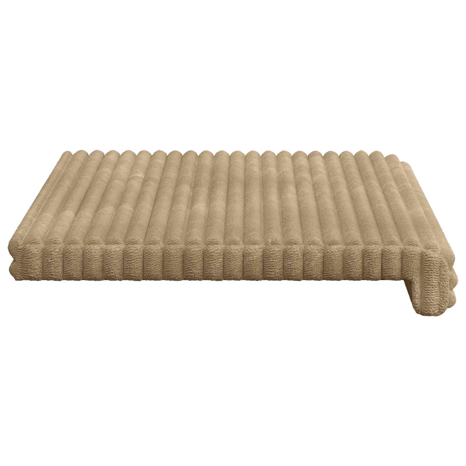 Suoliuko pagalvė Pūkuota korduroja Taupe Gylis 35 cm
