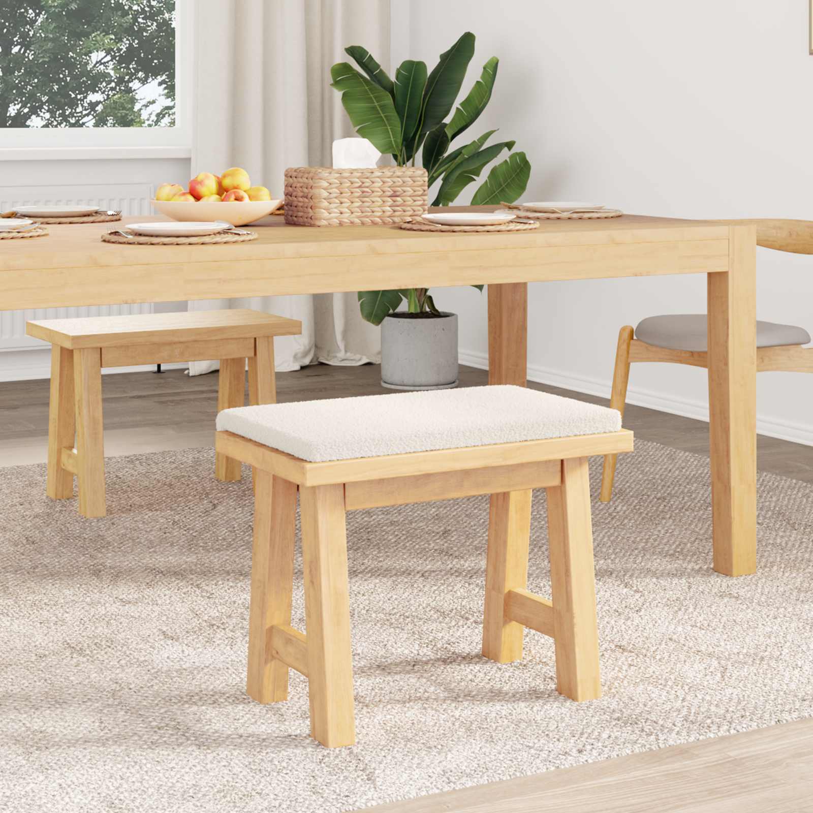 Suoliuko pagalvė Šerpos audinys Kreminė Gylis 35 cm