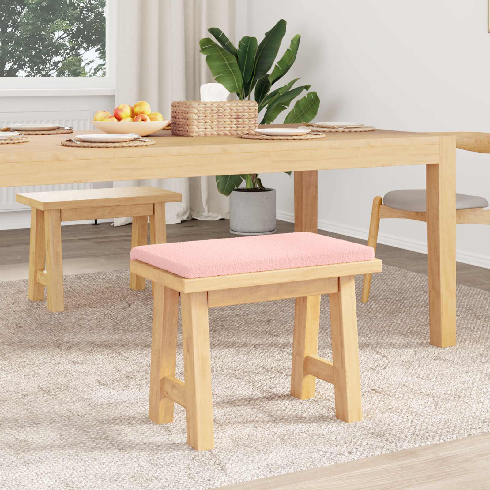 Suoliuko pagalvė Šerpos audinys Rožinė Gylis 35 cm