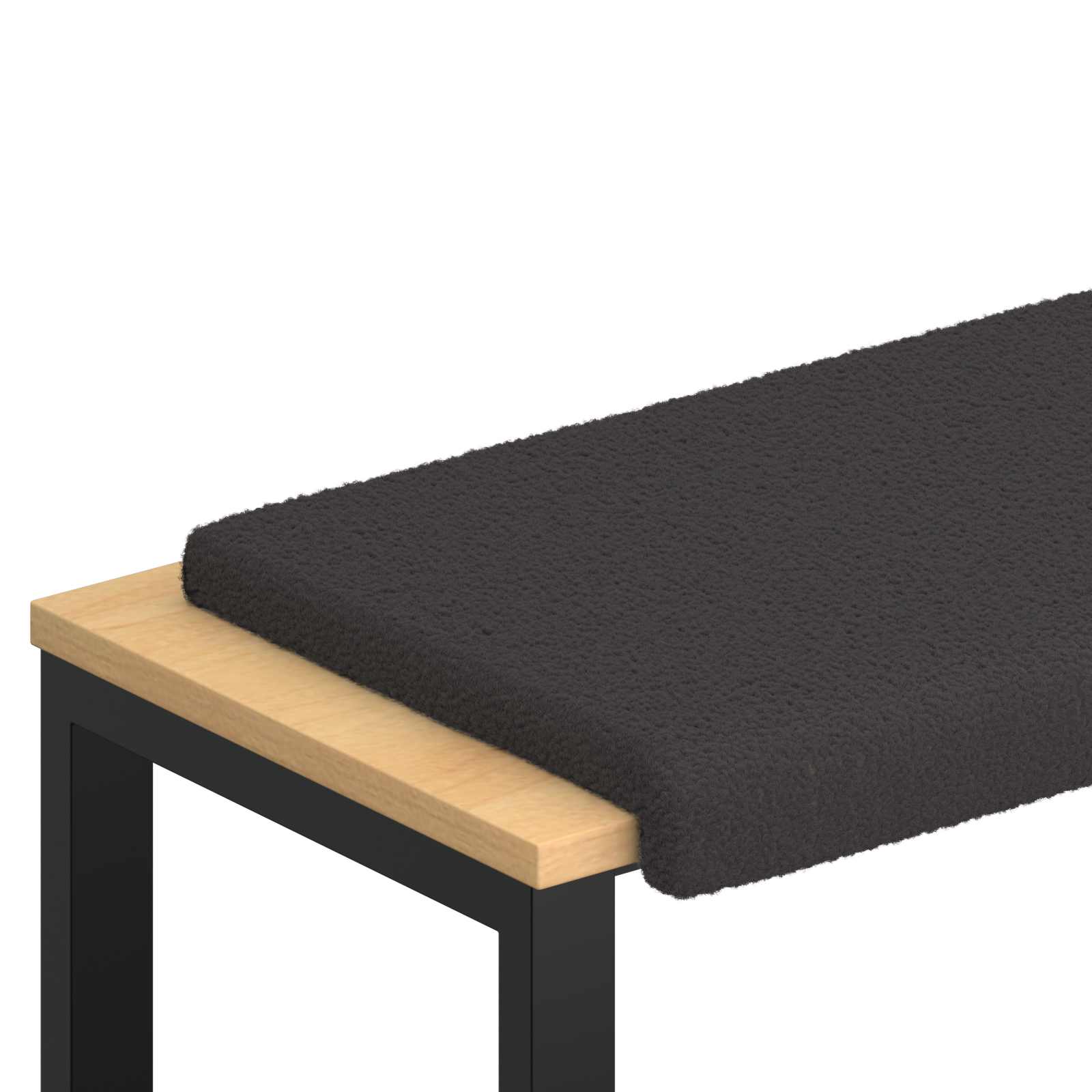 Suoliuko pagalvė Šerpos audinys Tamsiai pilka Gylis 35 cm