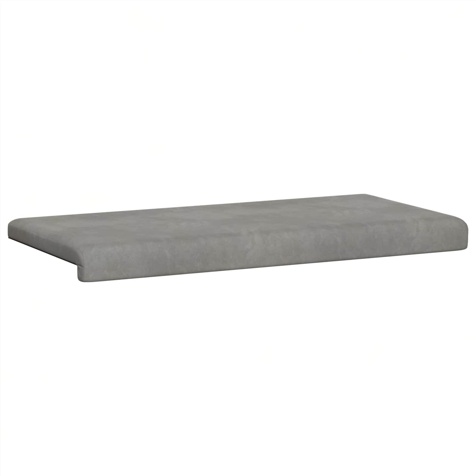 Suoliuko pagalvė Aksomas Šviesiai pilka Gylis 35 cm