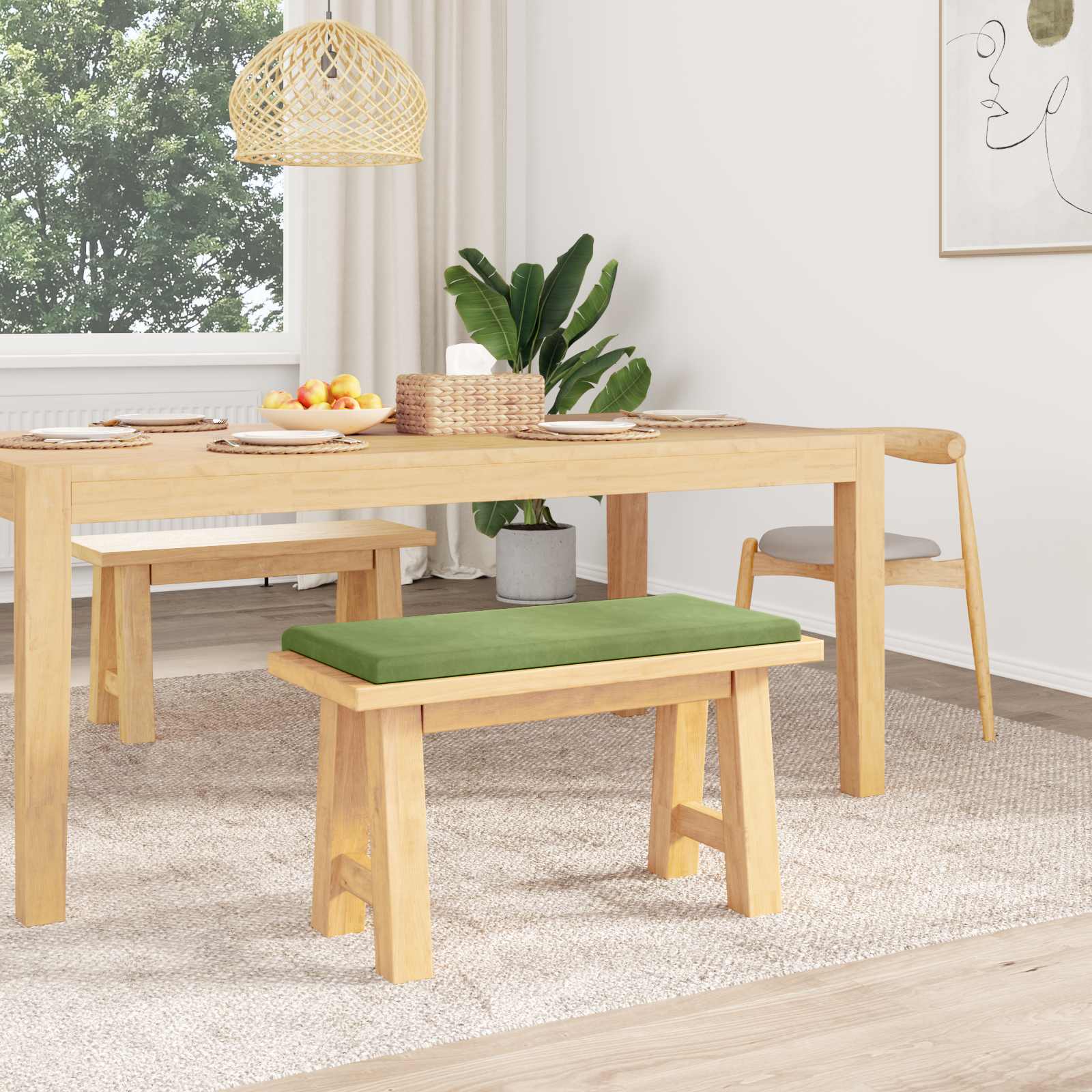 Suoliuko pagalvė Aksomas Šviesiai žalia Gylis 35 cm