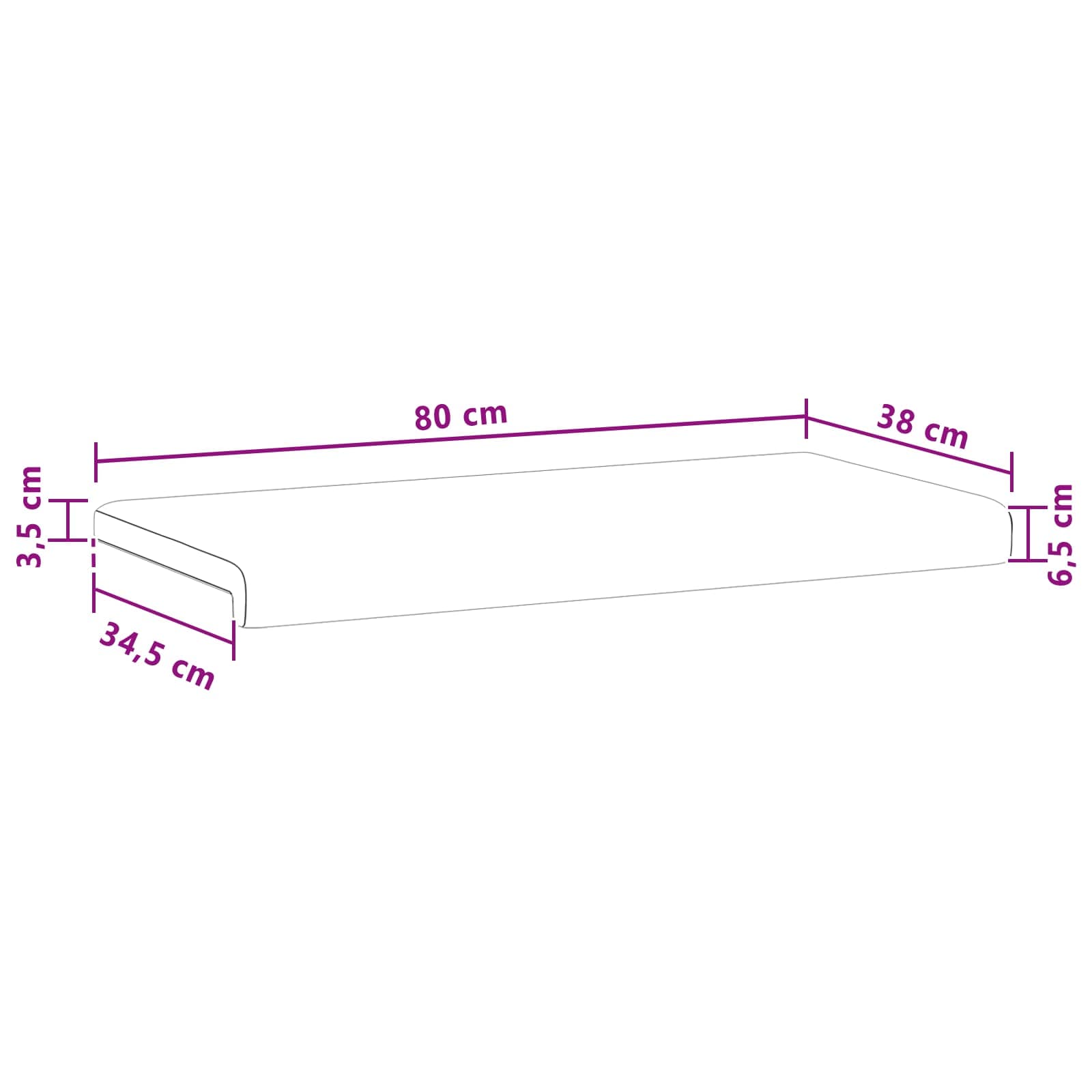 Suoliuko pagalvė Aksomas Mėlyna Gylis 35 cm