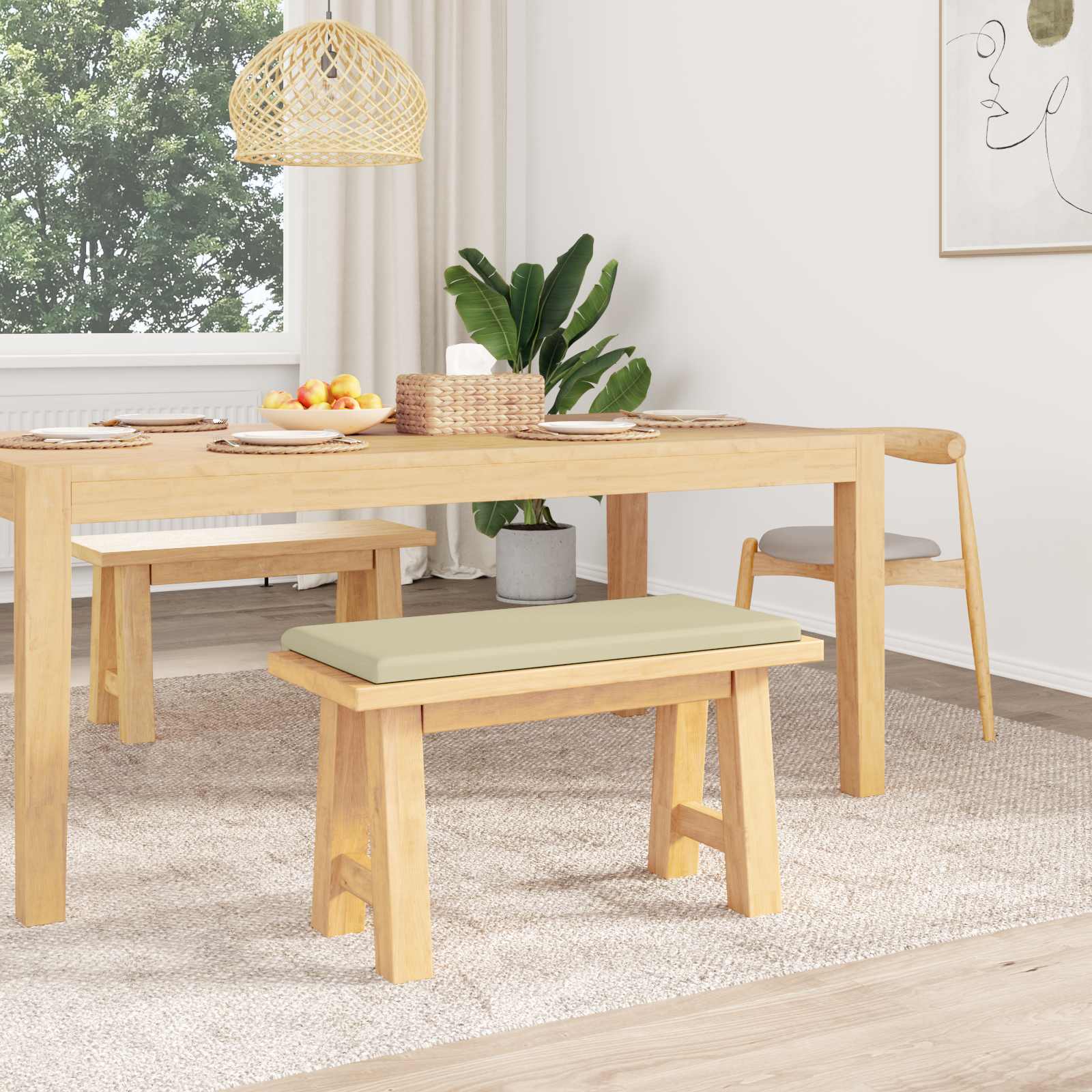 Suoliuko pagalvė Dirbtinė oda Kreminė Gylis 35 cm