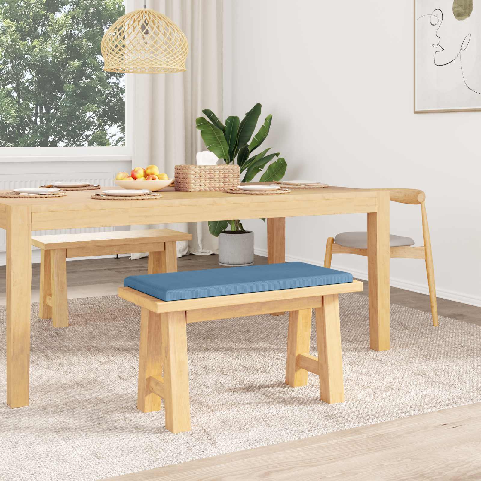 Suoliuko pagalvė mančester Mėlyna Gylis 35 cm