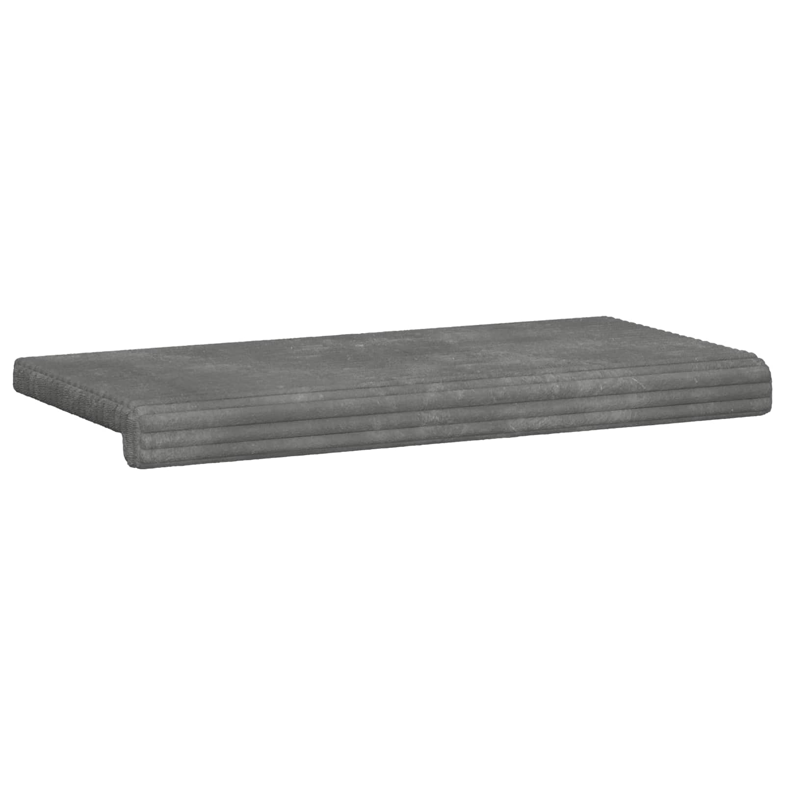 Suoliuko pagalvė Pūkuota korduroja Šviesiai pilka Gylis 35 cm