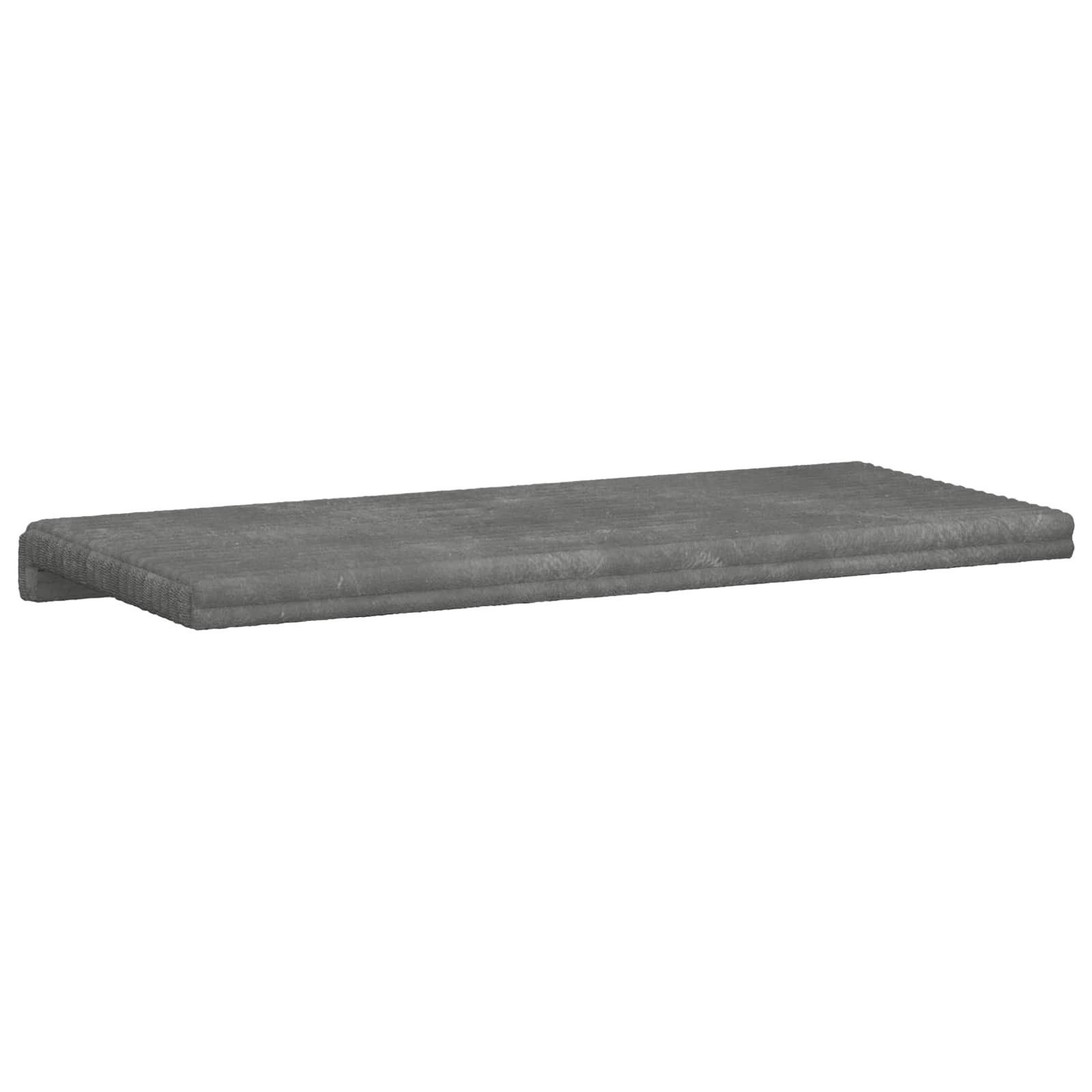 Suoliuko pagalvė Pūkuota korduroja Šviesiai pilka Gylis 35 cm