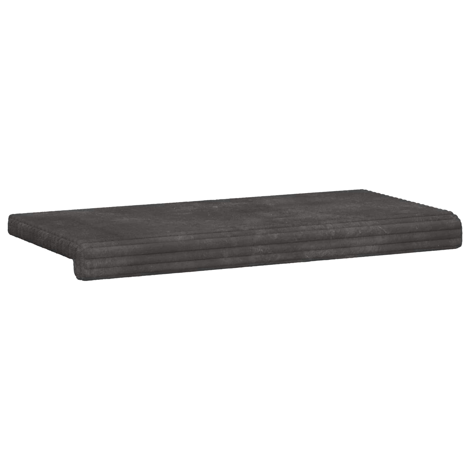 Suoliuko pagalvė Pūkuota korduroja Tamsiai pilka Gylis 35 cm