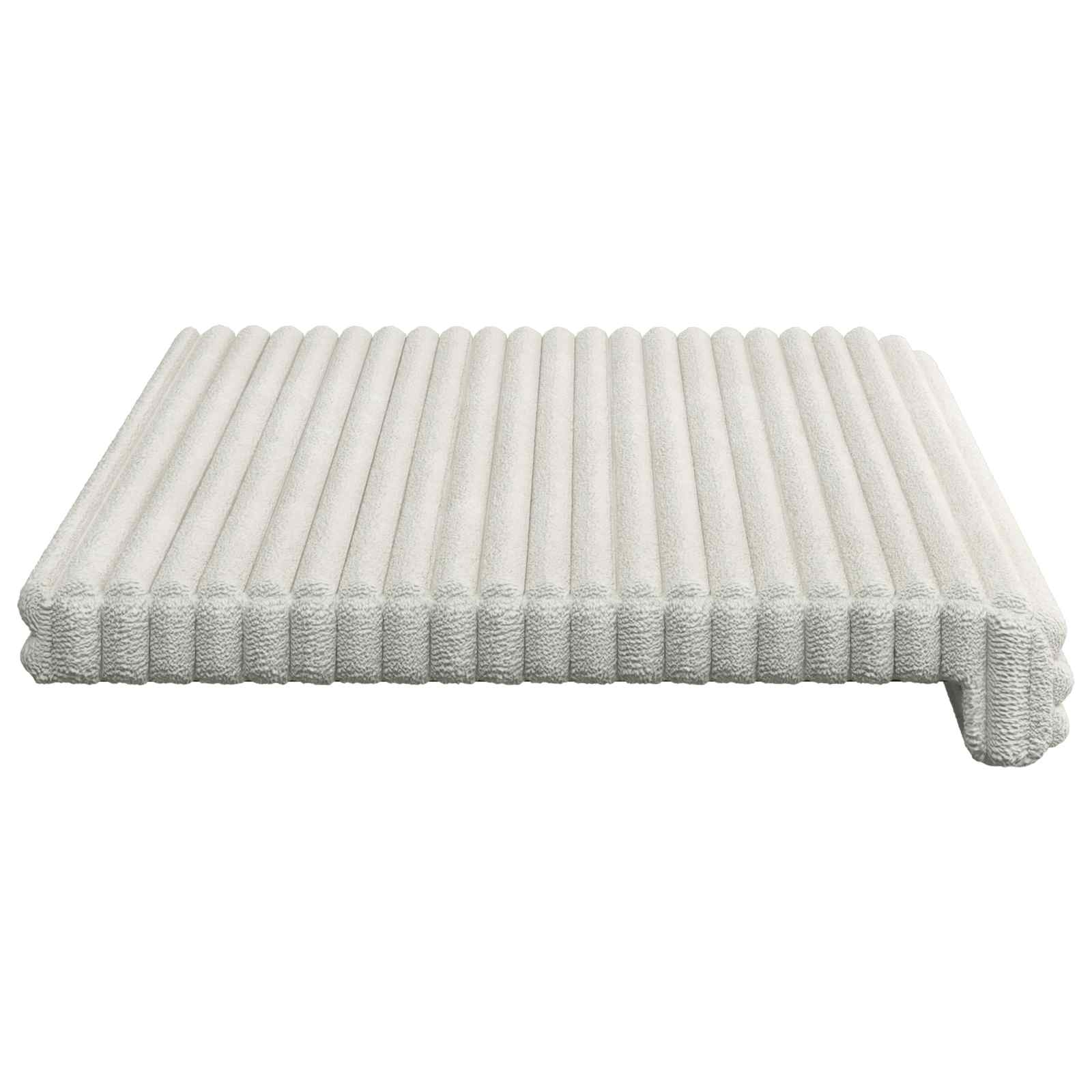 Suoliuko pagalvė Pūkuota korduroja Kreminė Gylis 35 cm