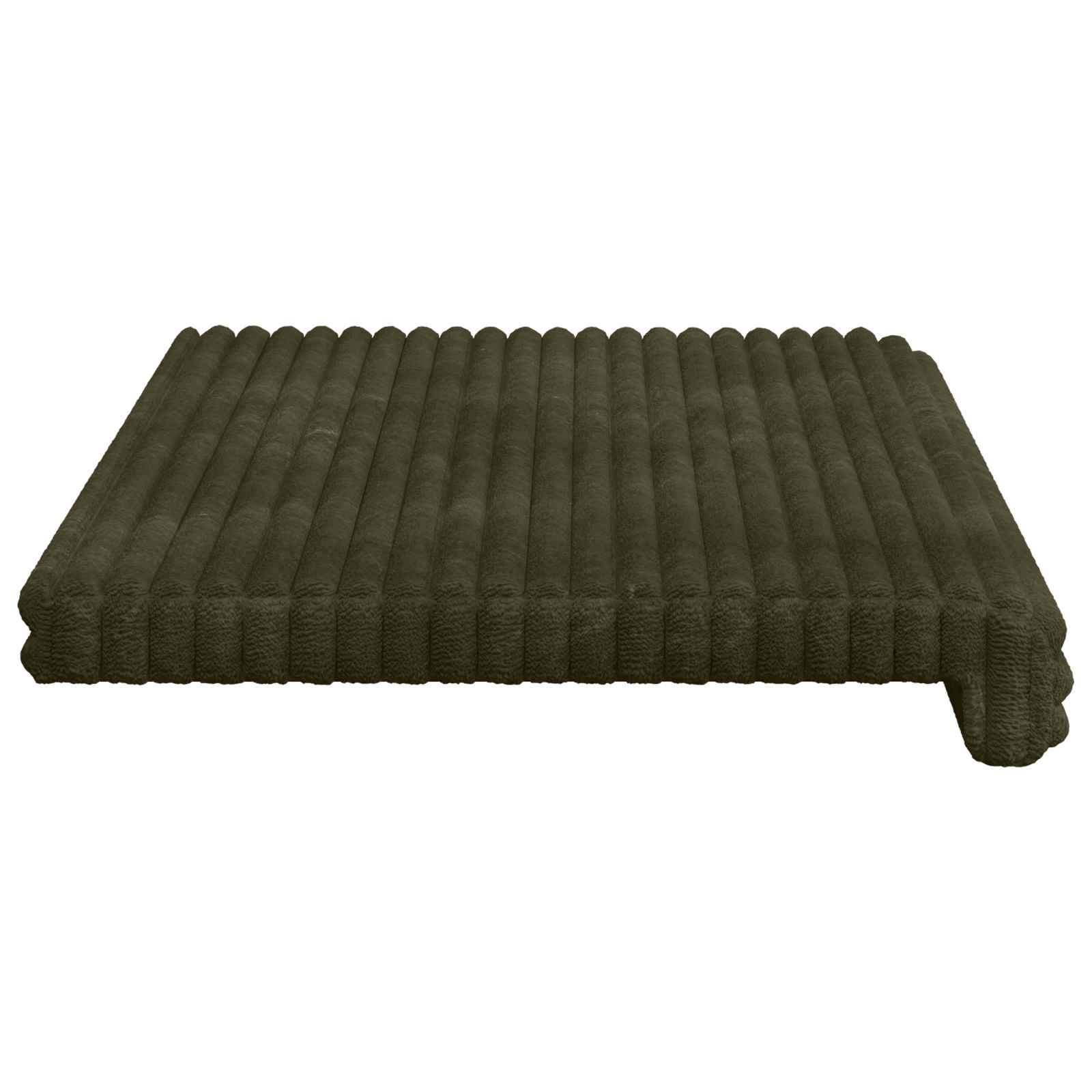 Suoliuko pagalvė Pūkuota korduroja Žalia Gylis 35 cm
