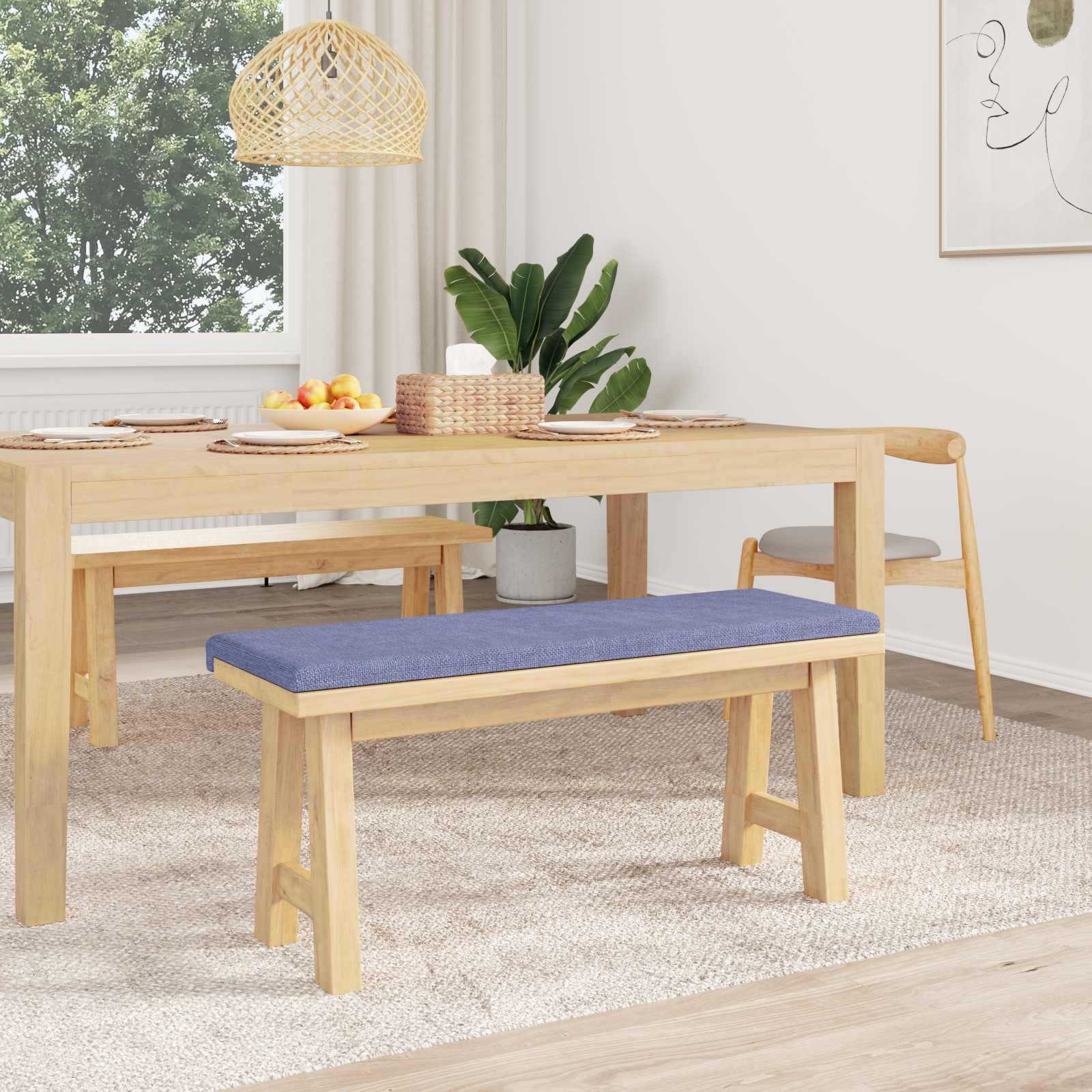 Suoliuko pagalvė Audinys Džinsinės mėlynos Gylis 35 cm