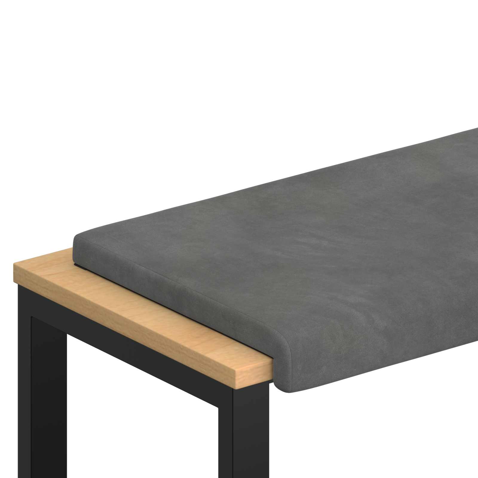 Suoliuko pagalvė Aksomas Tamsiai pilka Gylis 35 cm