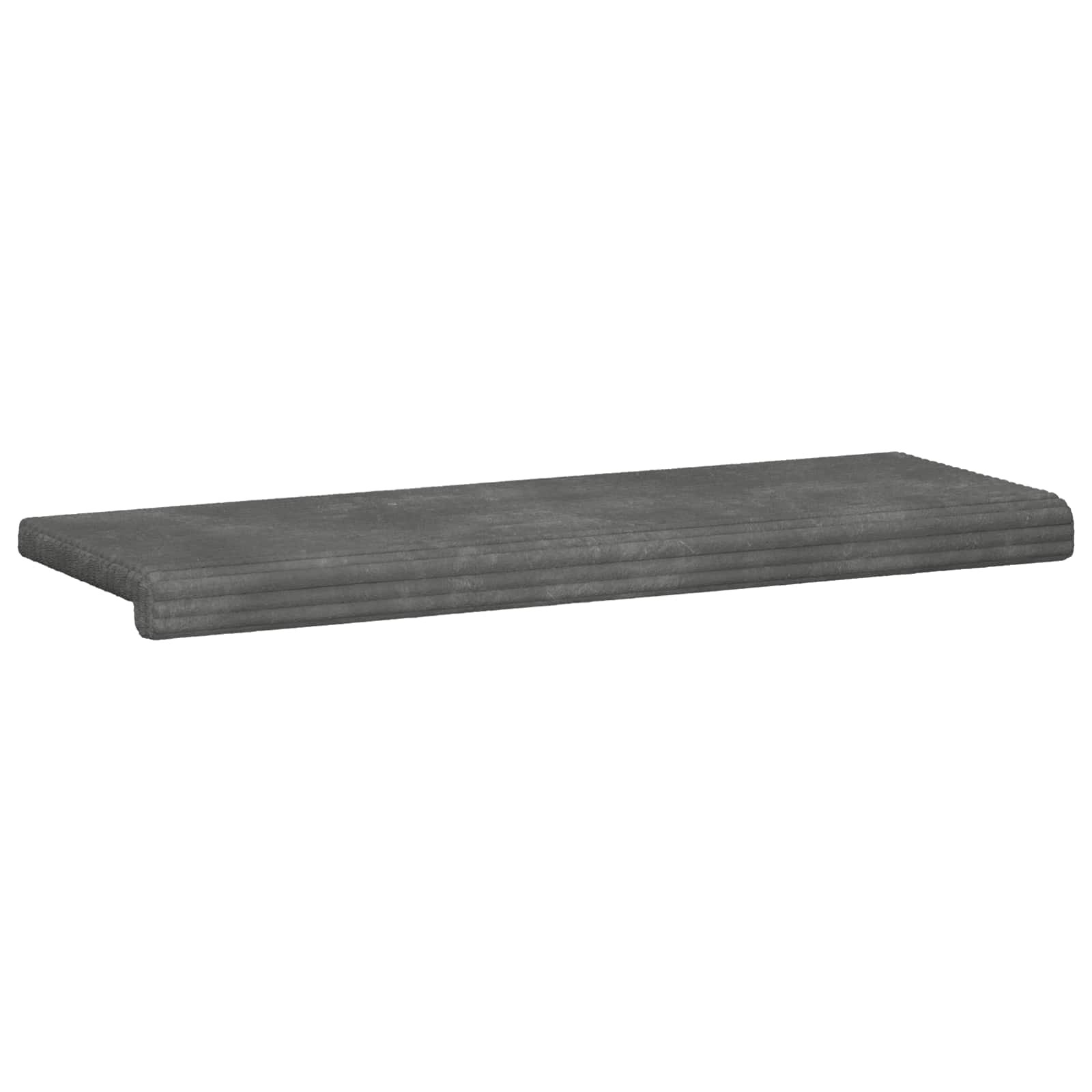 Suoliuko pagalvė Pūkuota korduroja Šviesiai pilka Gylis 35 cm